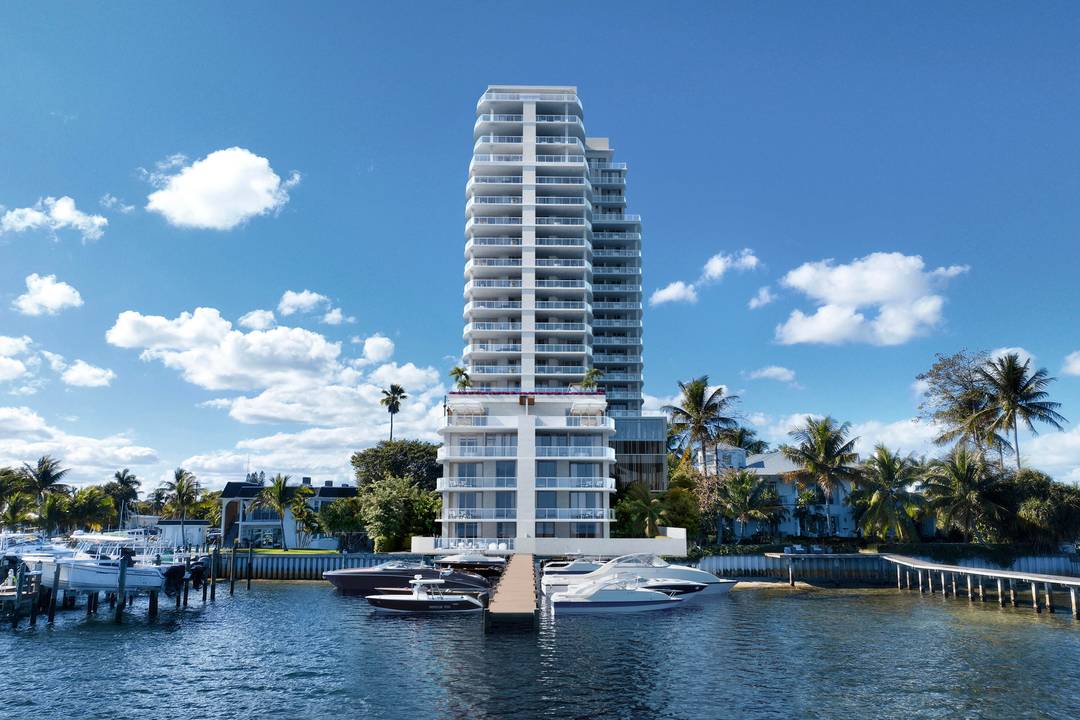 ALBA Palm Beach a collection of 55 luxury residences, ranging from 2 to 4 bedrooms, in a 22 story waterfront boutique building designed by Spina O'Rourke Partners.