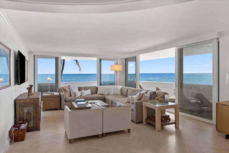Experience exceptional oceanfront living in this beautifully renovated two bedroom, two and a half bath residence at the coveted Sun amp ; Surf in Palm Beach.