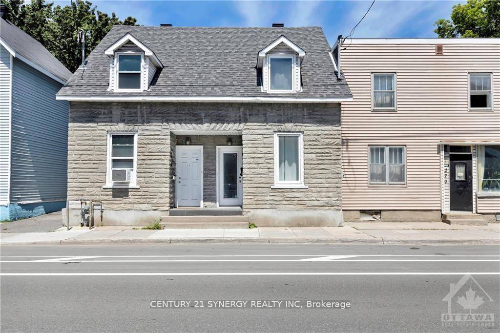 Charming semi detached duplex with hardwood floors, exposed brick, private deck amp ; balcony.