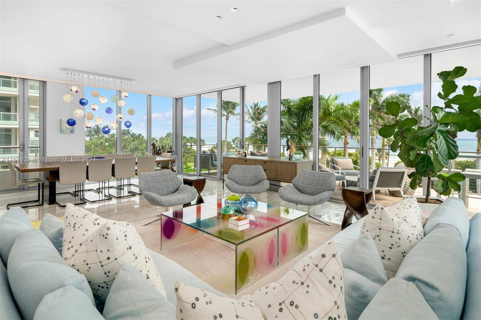 Welcome to an extraordinary 4 bedroom, 4 bathroom oceanfront residence offering 3, 410 sqft of oceanfront living at Beach House 8 with only 7 multimillion dollar units.