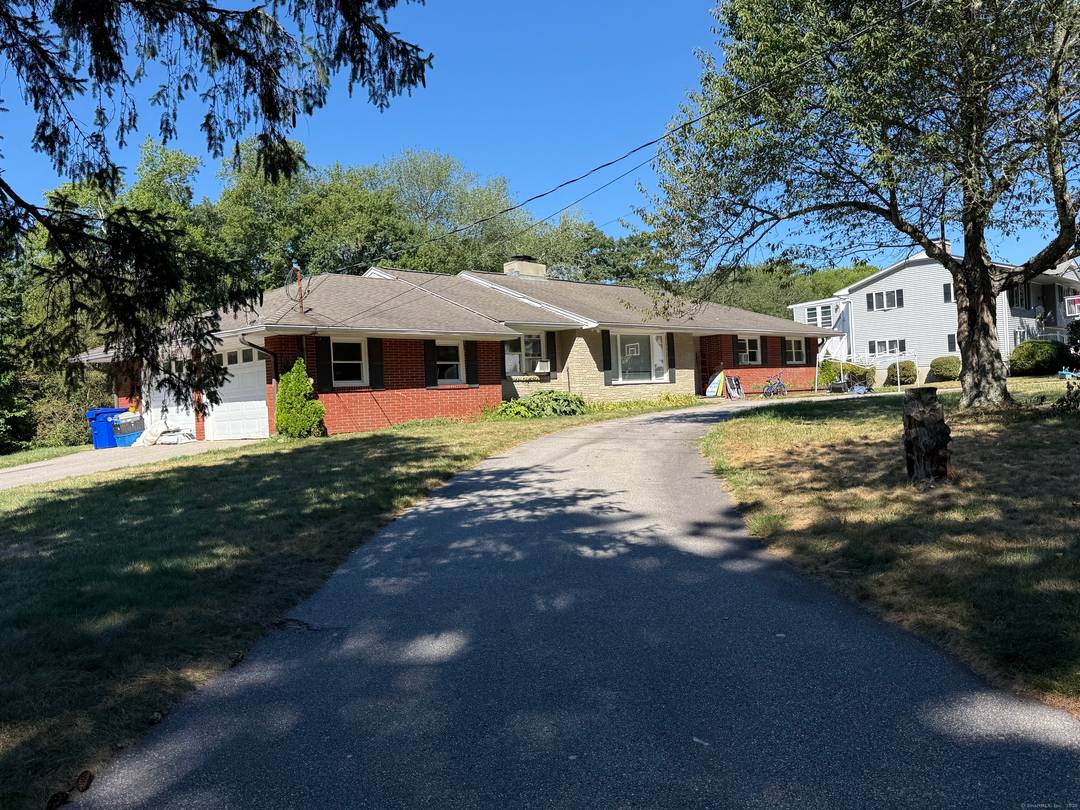 Large, sprawling ranch with an open floor plan.