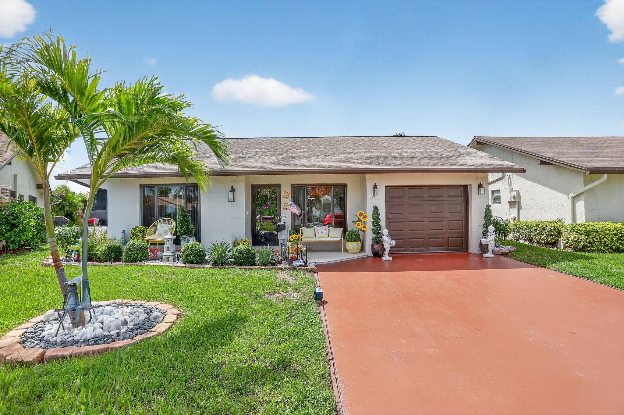 This completely updated 2 2 home is a fantastic opportunity for a 'one of a kind' well maintained home in a vibrant 55 community with very low fees.