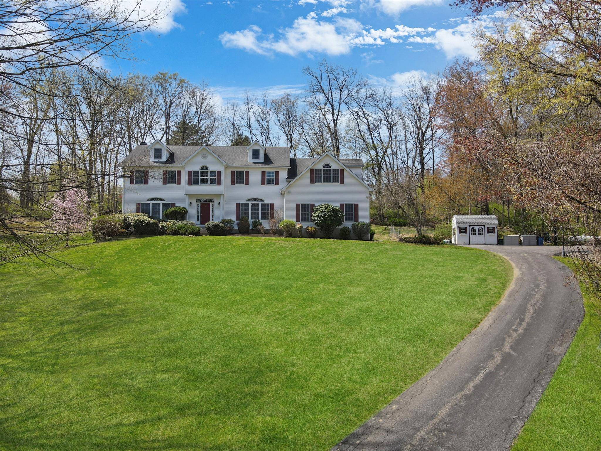 Fully Available. Many recent updates to this spacious and bright classic 5 bedroom colonial home set on 4 private acres in Tip Top Farms.