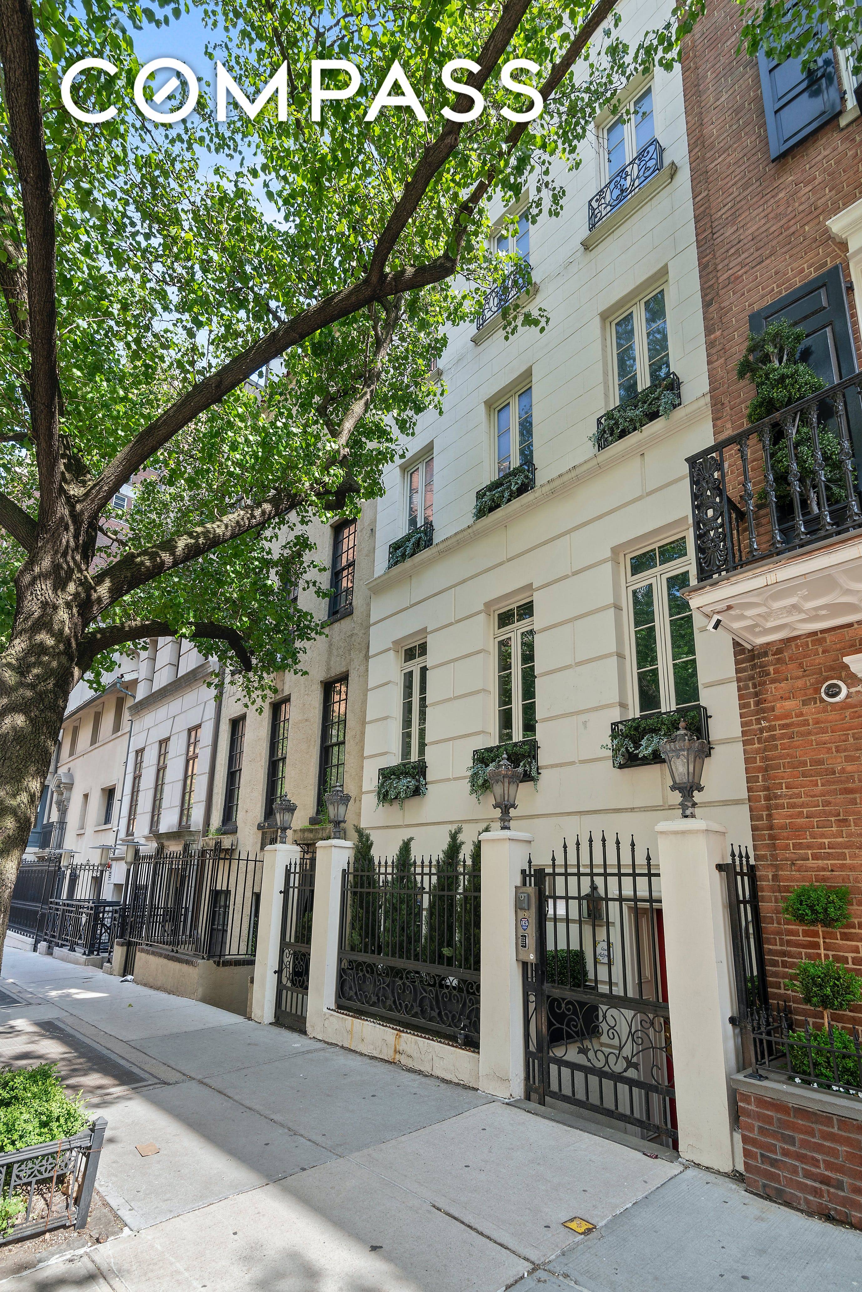With almost 6000 square feet of interior space and 1798 square feet of beautifully designed outdoor space this classic 20 foot wide townhouse spans six stories.