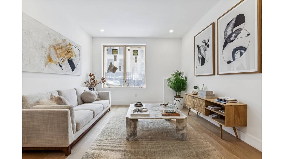 Pulaski Gardens is a newly constructed, seven unit boutique condominium set on a quiet, tree lined brownstone block in the heart of Bedford Stuyvesant.