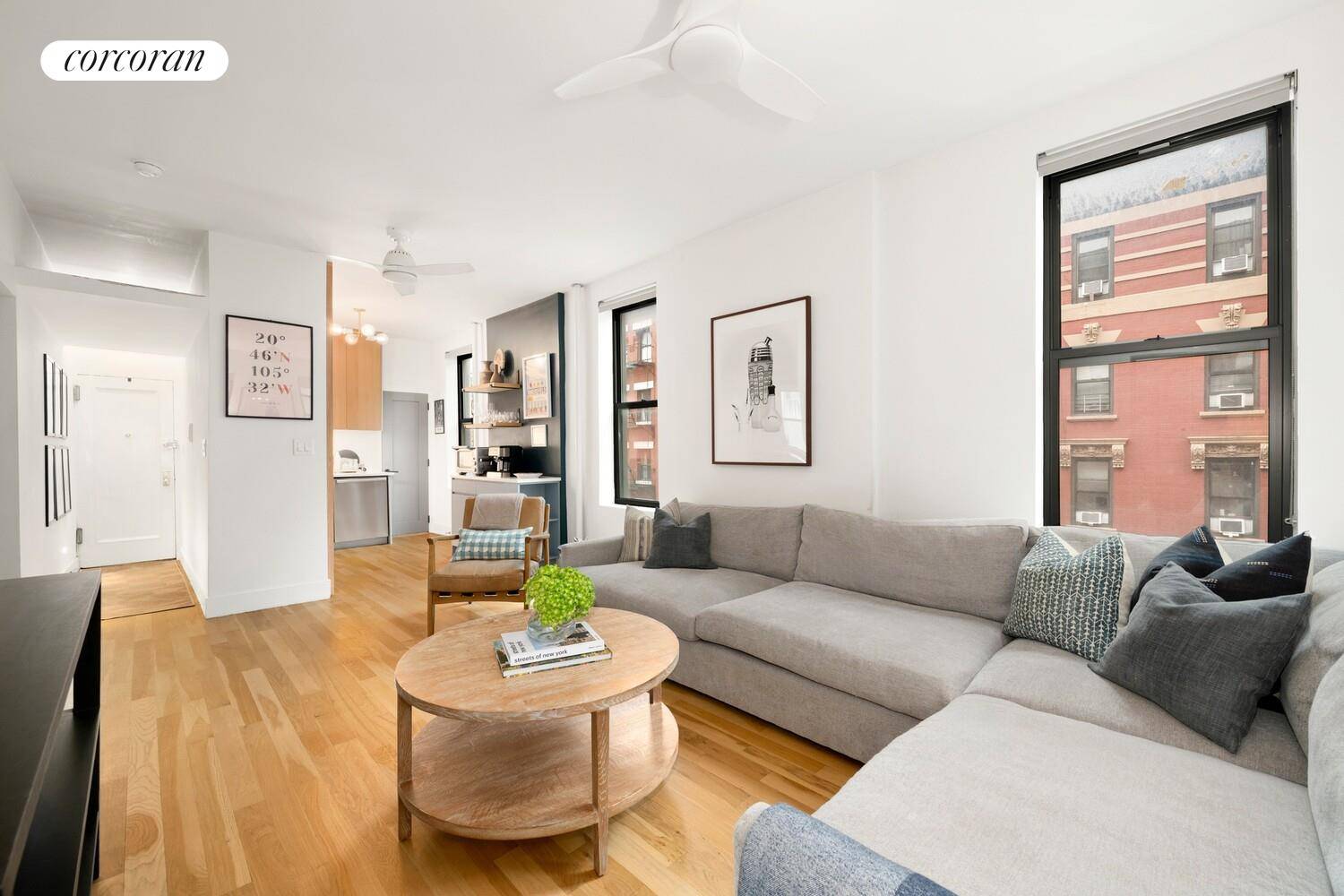 214 Mulberry Street, Nolita Sun Filled Pre War Two Bedroom Co op with 13 Windows and Exposed Brick Welcome home to 214 Mulberry Street, Apartment 4DE, an extraordinary two bedroom, ...