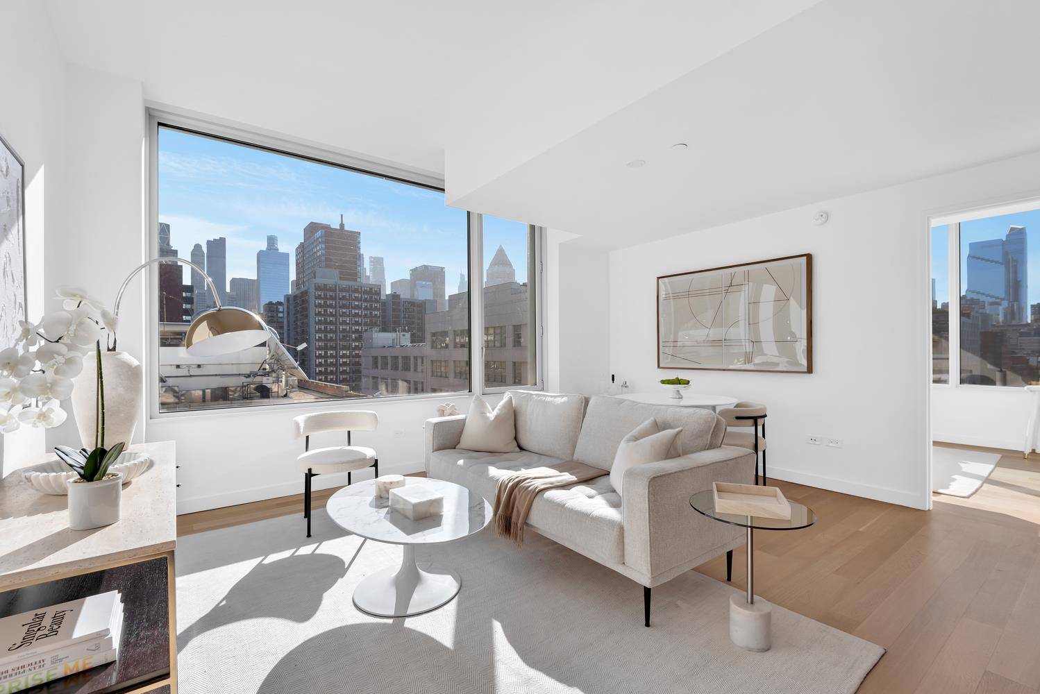 Exceptional Southeast Corner Residence with Timeless Elegance Presenting residence 3A at 611 West 56th Street.