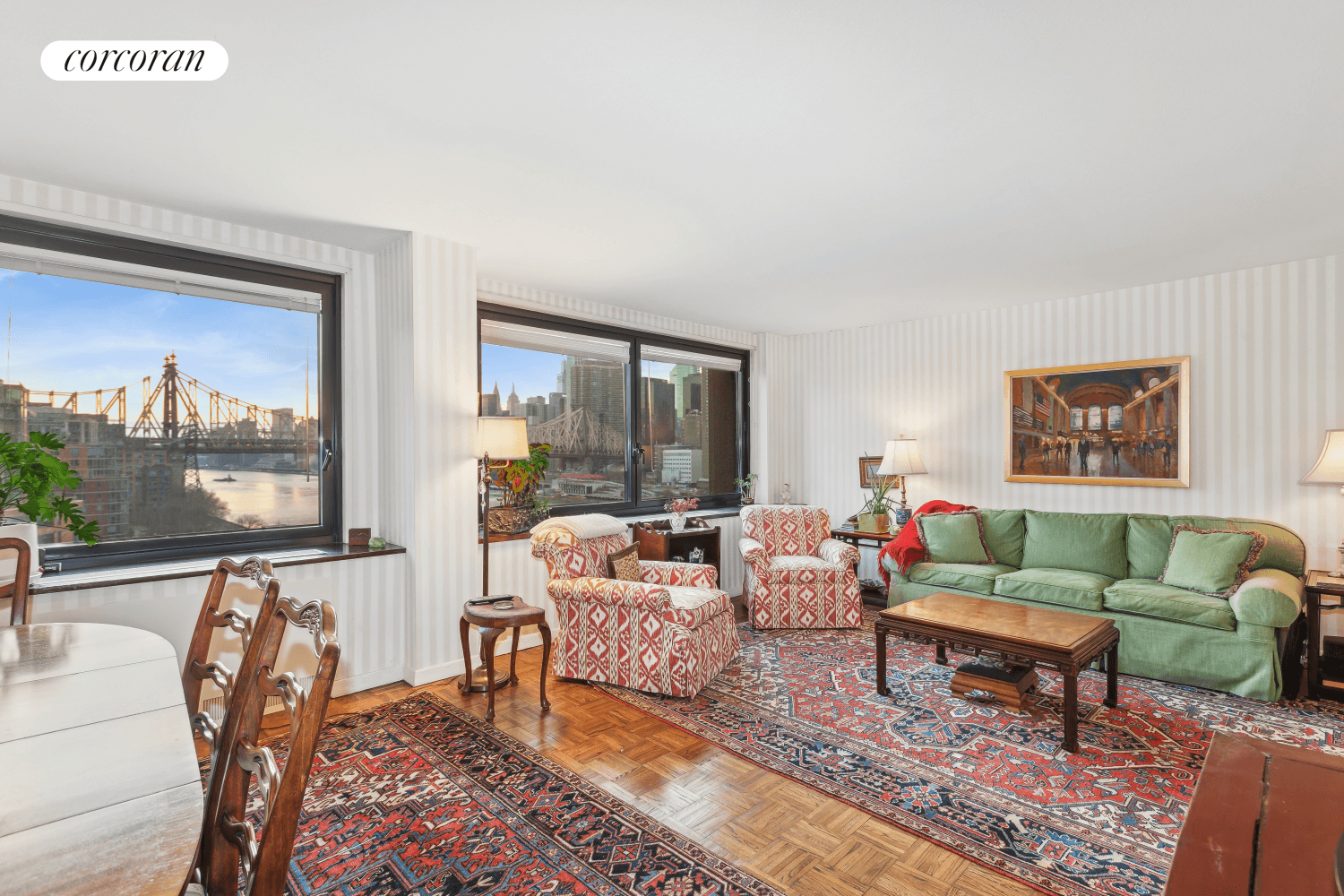 High Floor One Bedroom Convertible Two Bed with Stunning Direct Manhattan amp ; River Views in one of the most desirable buildings on Roosevelt Island !