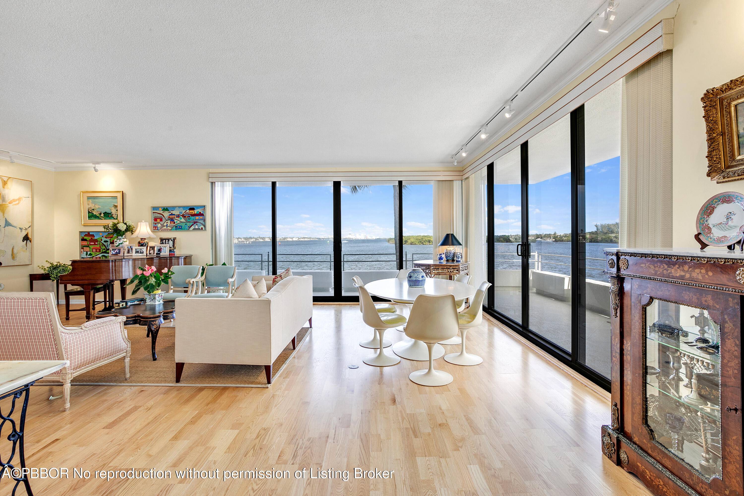 VIEWS, VIEWS, VIEWS ! Hidden Palm Beach Gem offers waterfront living at its finest in this bright second floor two bedroom, two bath condo unit in the premiere PET FRIENDLY ...