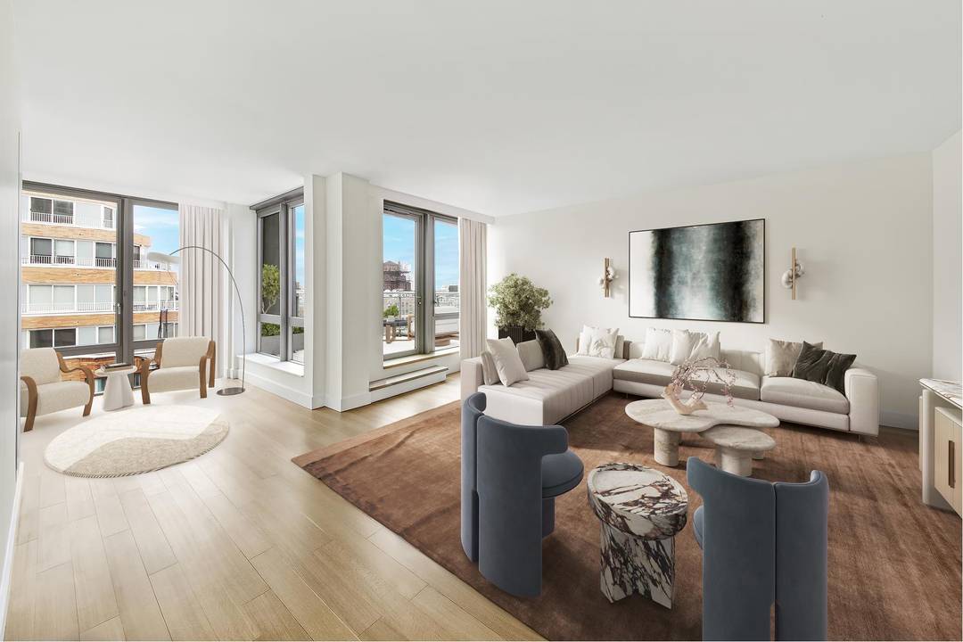 The gracious 2, 536 square foot home includes 4 bedrooms, 3 and a half bathrooms, and a private terrace with open views of the Upper West Side and Central Park.