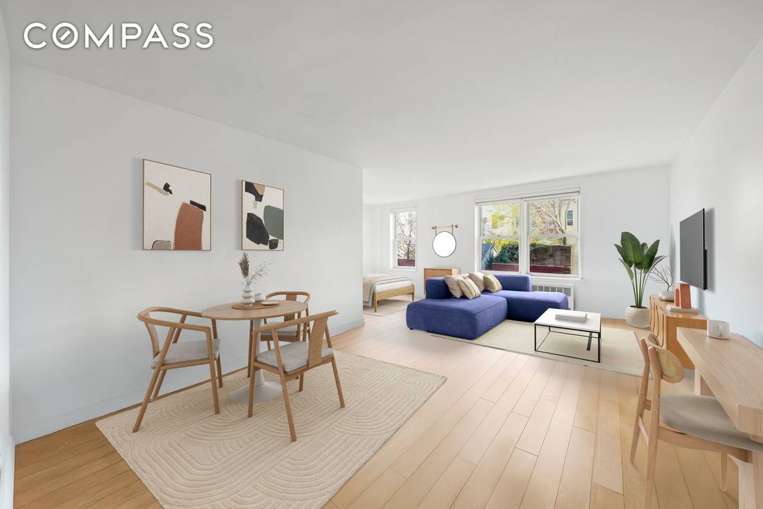 Elegant Alcove Studio with One Bedroom Potential amp ; Low Monthly Maintenance Steps from Prospect Park !