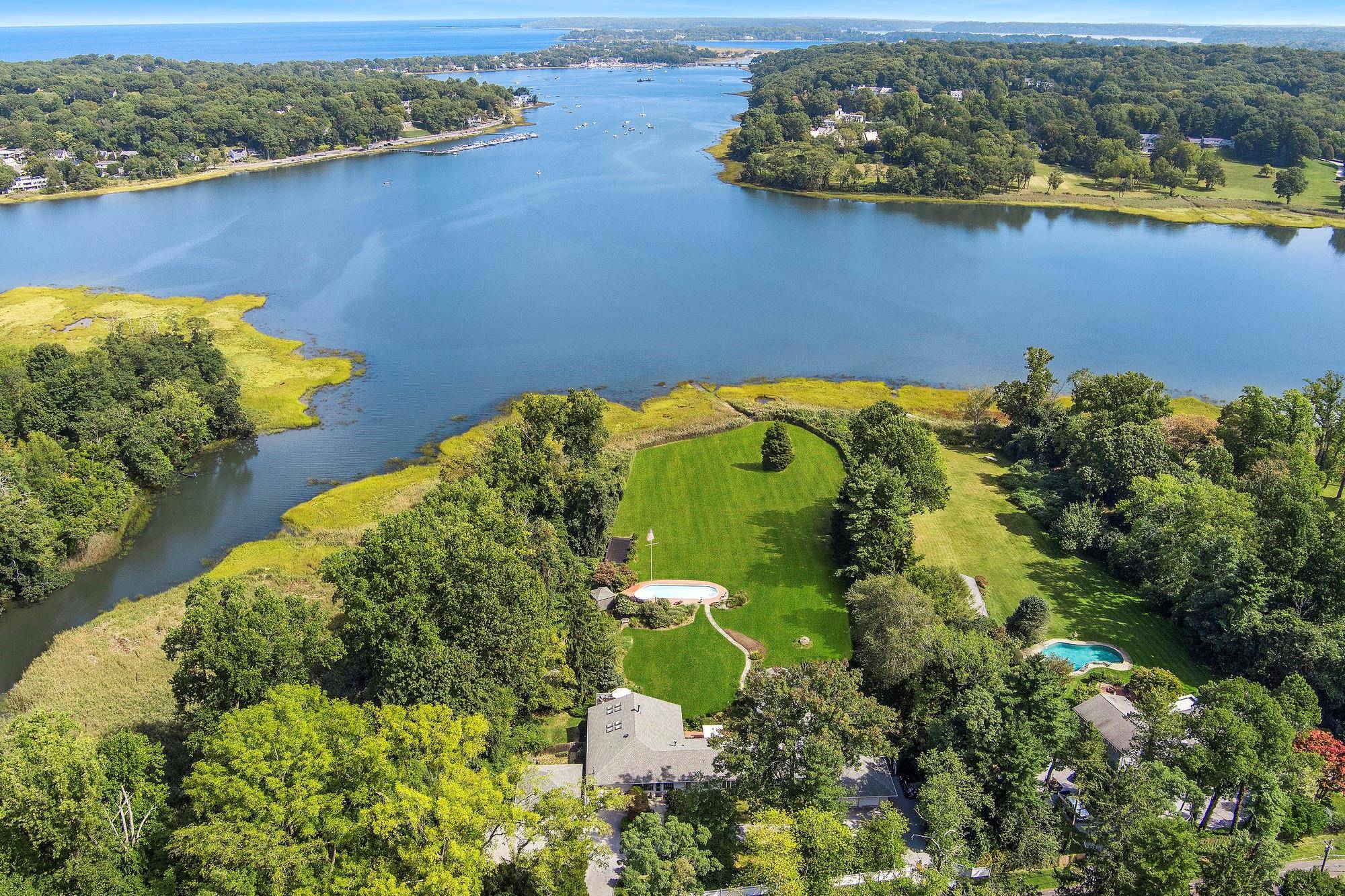 West Creek located directly on Mill Neck Creek, is available for the first time almost three decades.