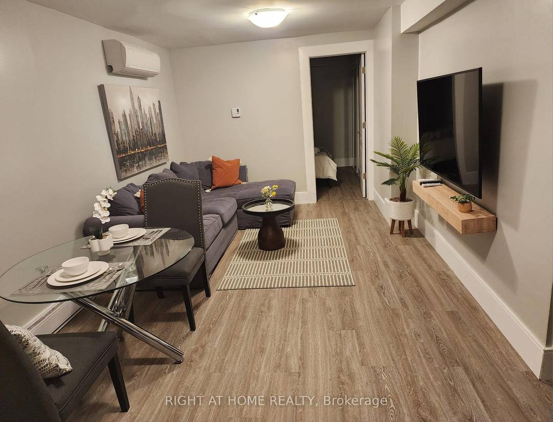 Bright 1 Bedroom Furnished Basement Apartment with Parking, Welcome to your new home !