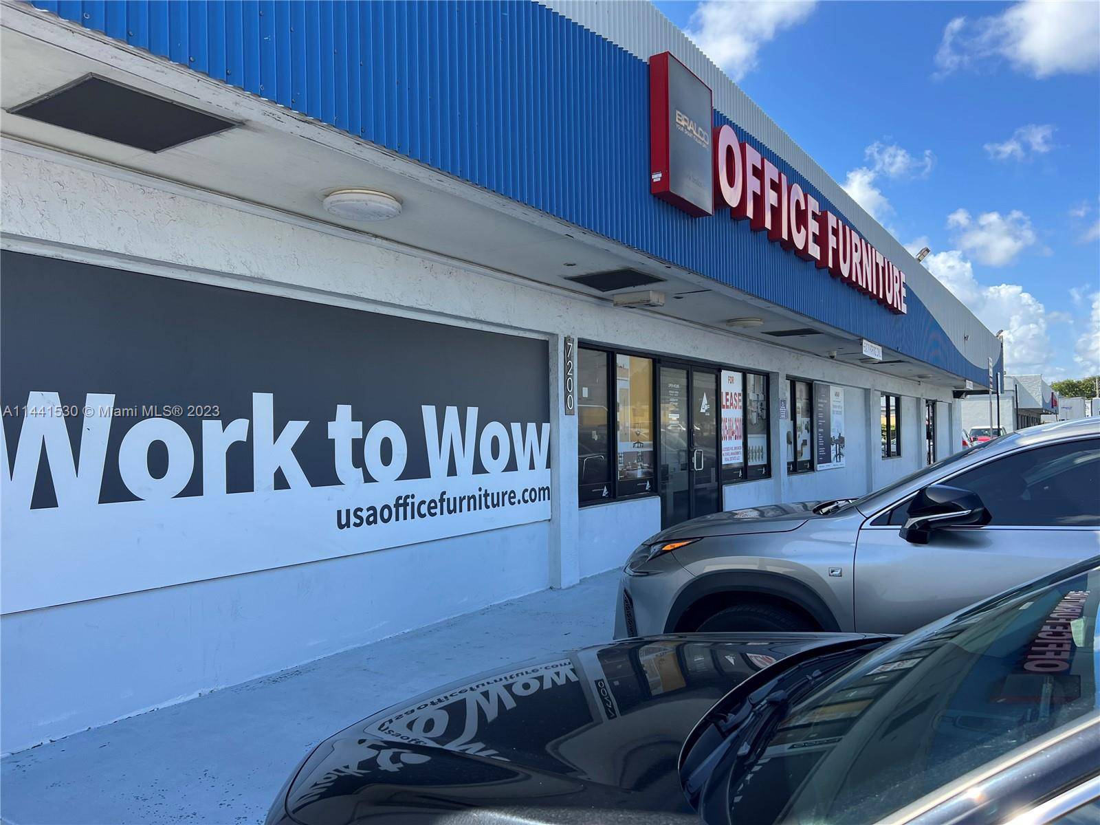 Total of 9, 850 SF Excellent Exposure Great opportunity to lease 3, 850 sq ft of showroom and offices with Exposure to NW 72 Avenue NW 74th Street Connector with ...