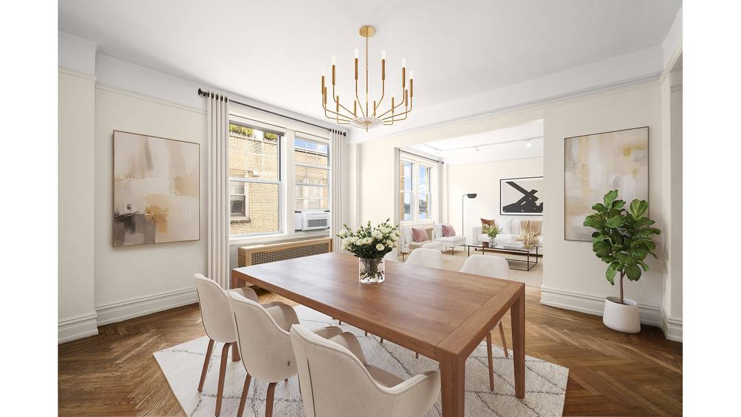 Perched on a high floor along one of the Upper West Side's most coveted stretches, Residence 16D at 160 Riverside Drive is a spacious and light filled home that blends ...