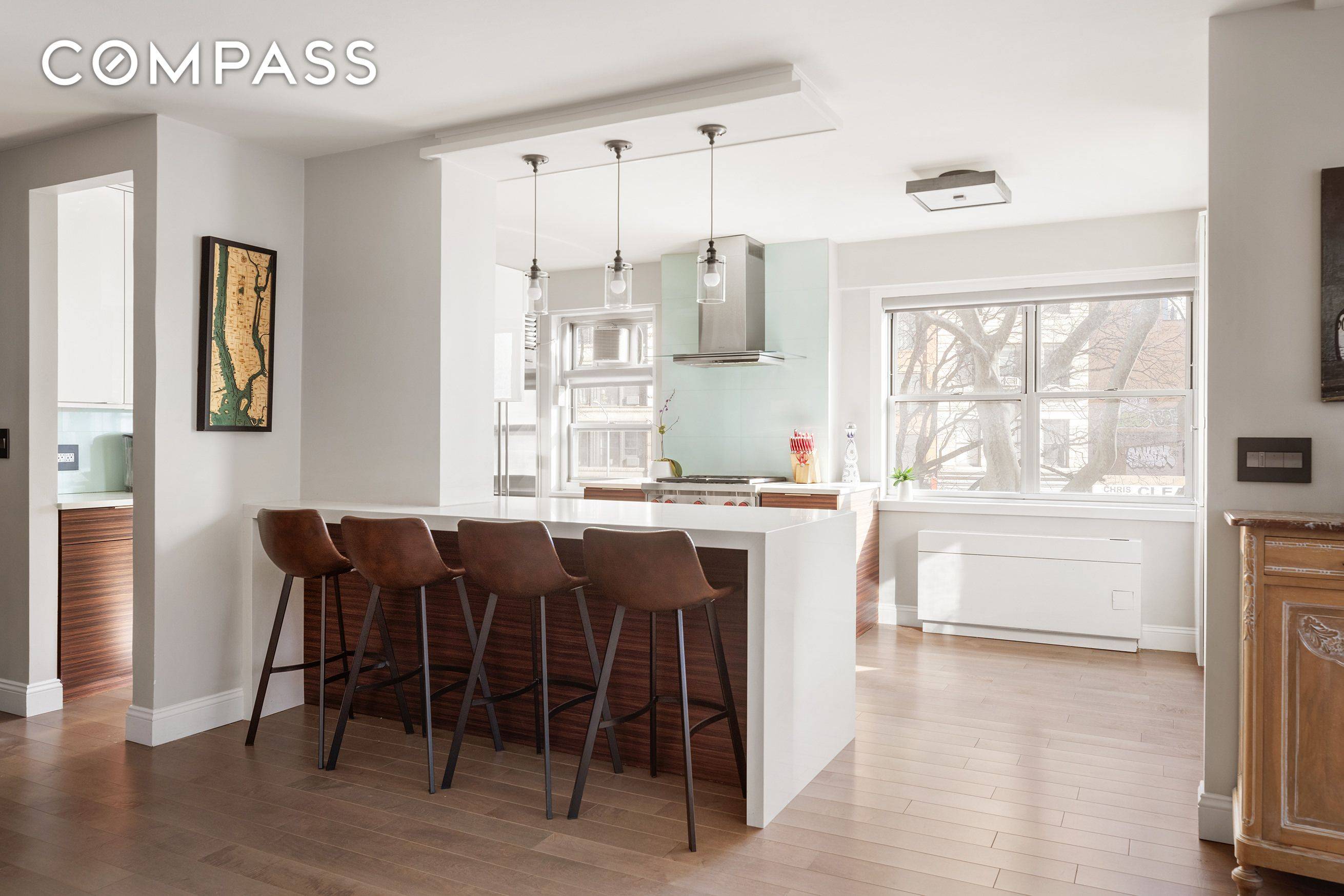 This spacious and sun filled corner unit at Stewart House offers an exceptional blend of luxury, comfort, and functionality in the heart of Greenwich Village.