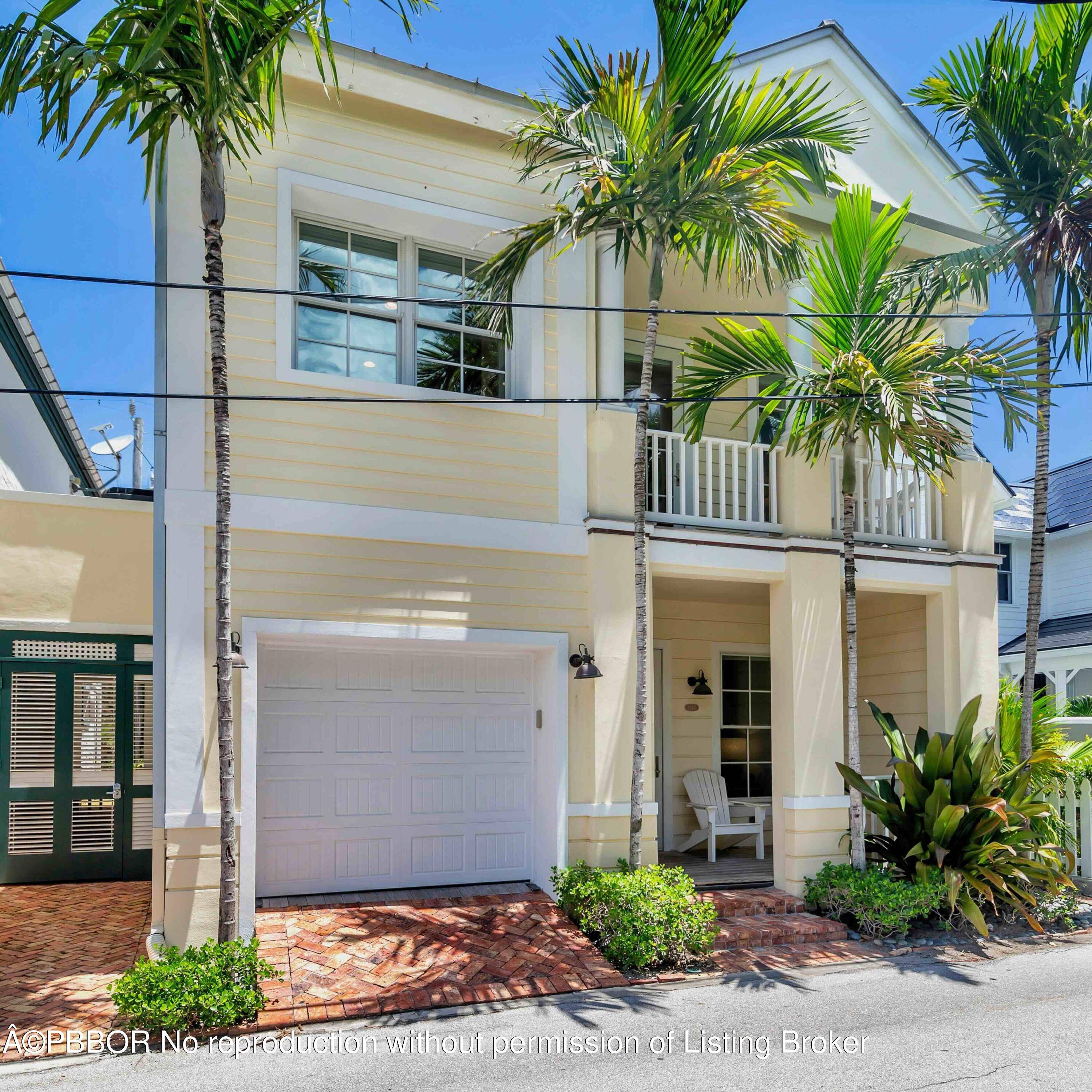 Tremendous opportunity to own an ocean block beach house on historic Root Trail in Palm Beach.