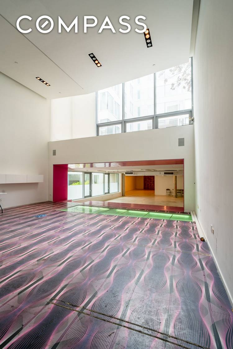 Owned by a famous recording artist who once considered transforming it into a private recording studio, the space carries a distinct creative energy.