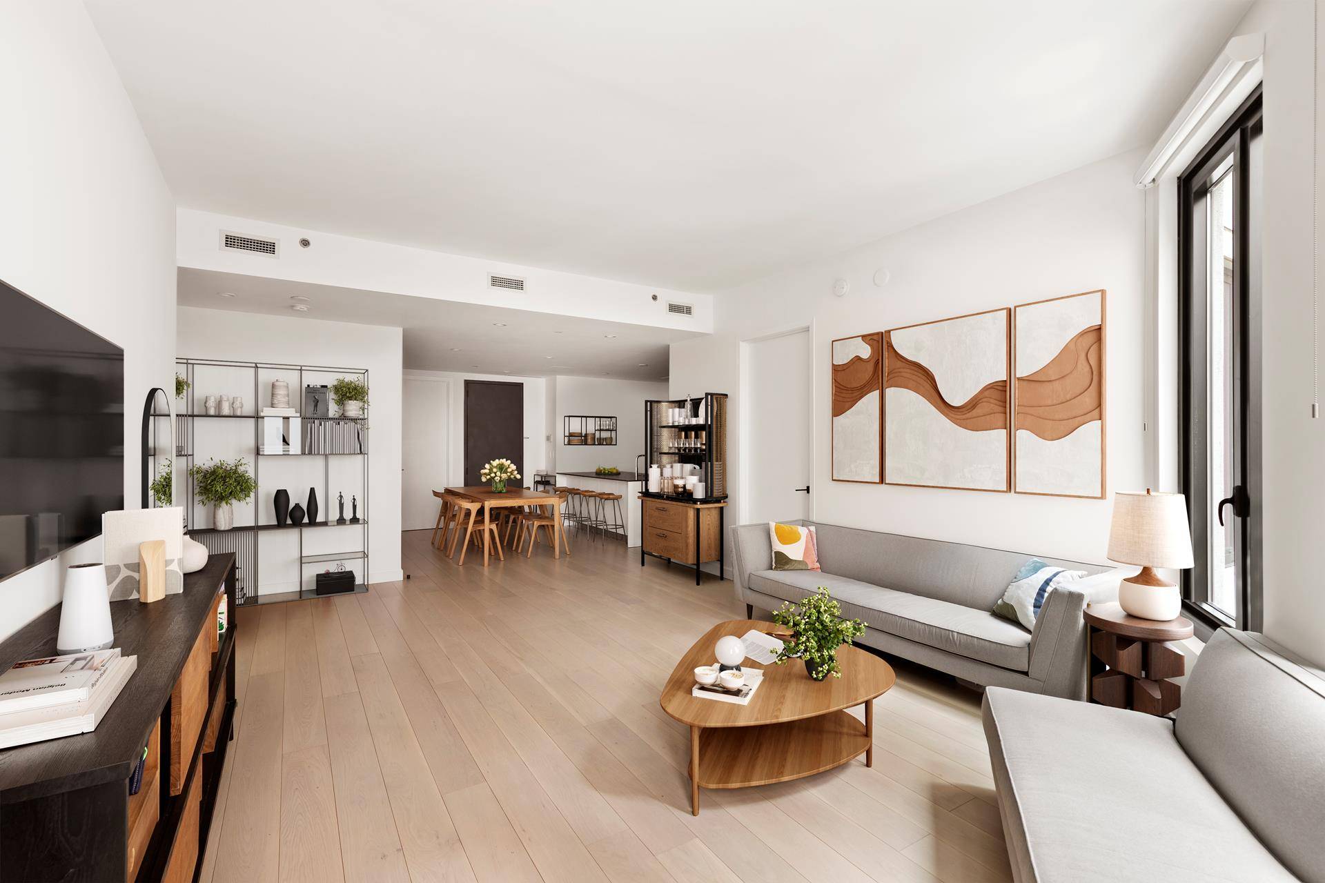 Just listed ! Move right into this this beautifully appointed three bedroom, two and a half bathroom with over 1500sqft and soaring 10'6 ceilings !