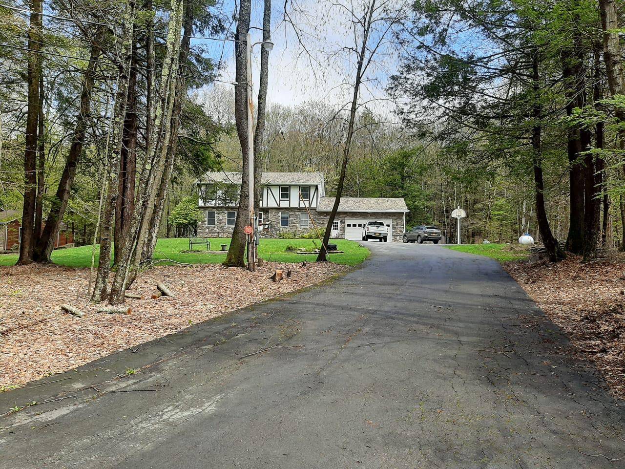 Beautiful colonial home with lake view.
