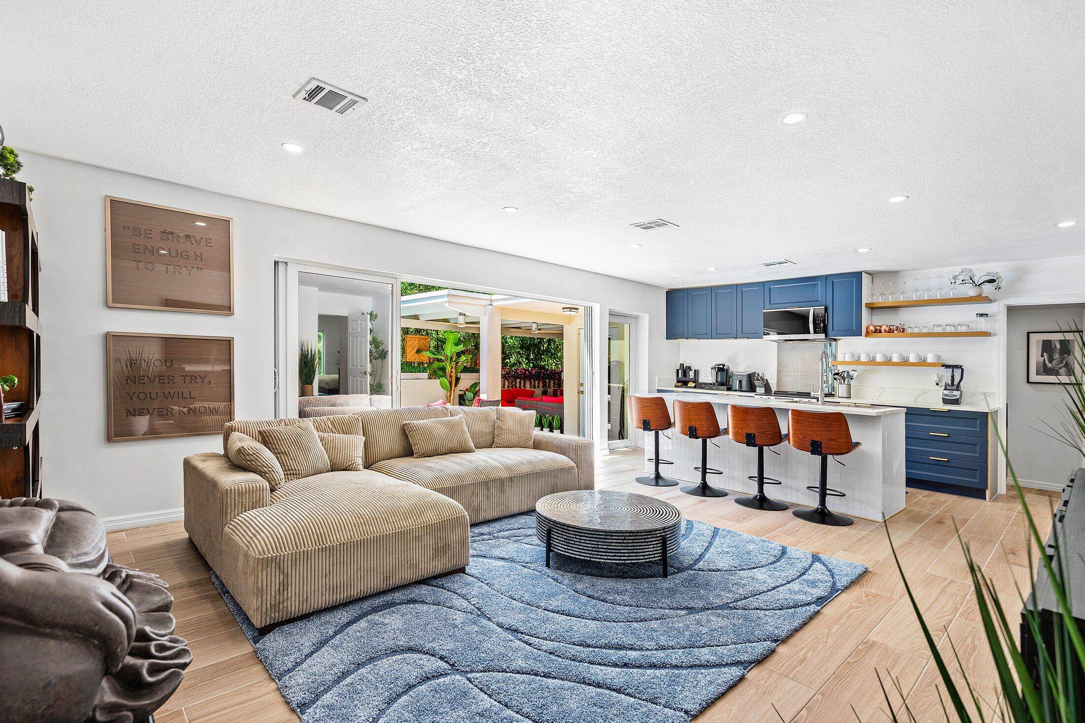 his completely reimagined single story residence embodies modern style and thoughtful design at every turn.