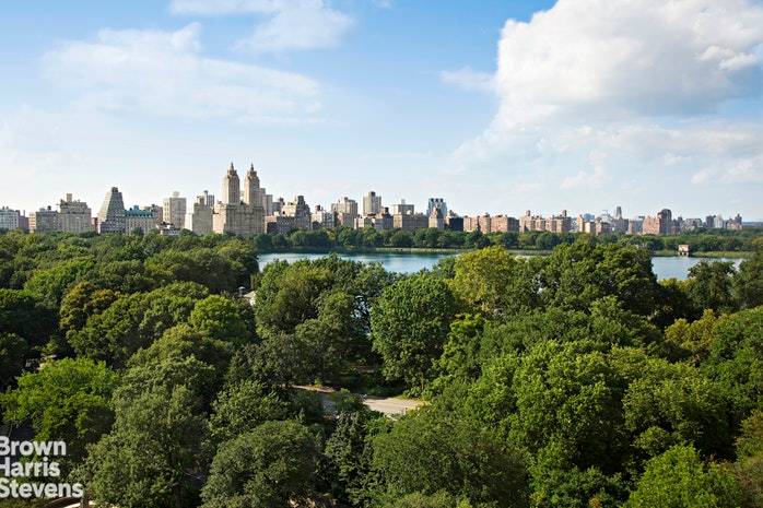 This grand full floor residence is located in a top Fifth Avenue prewar cooperative and enjoys dramatic views of Central Park and the Central Park West skyline.