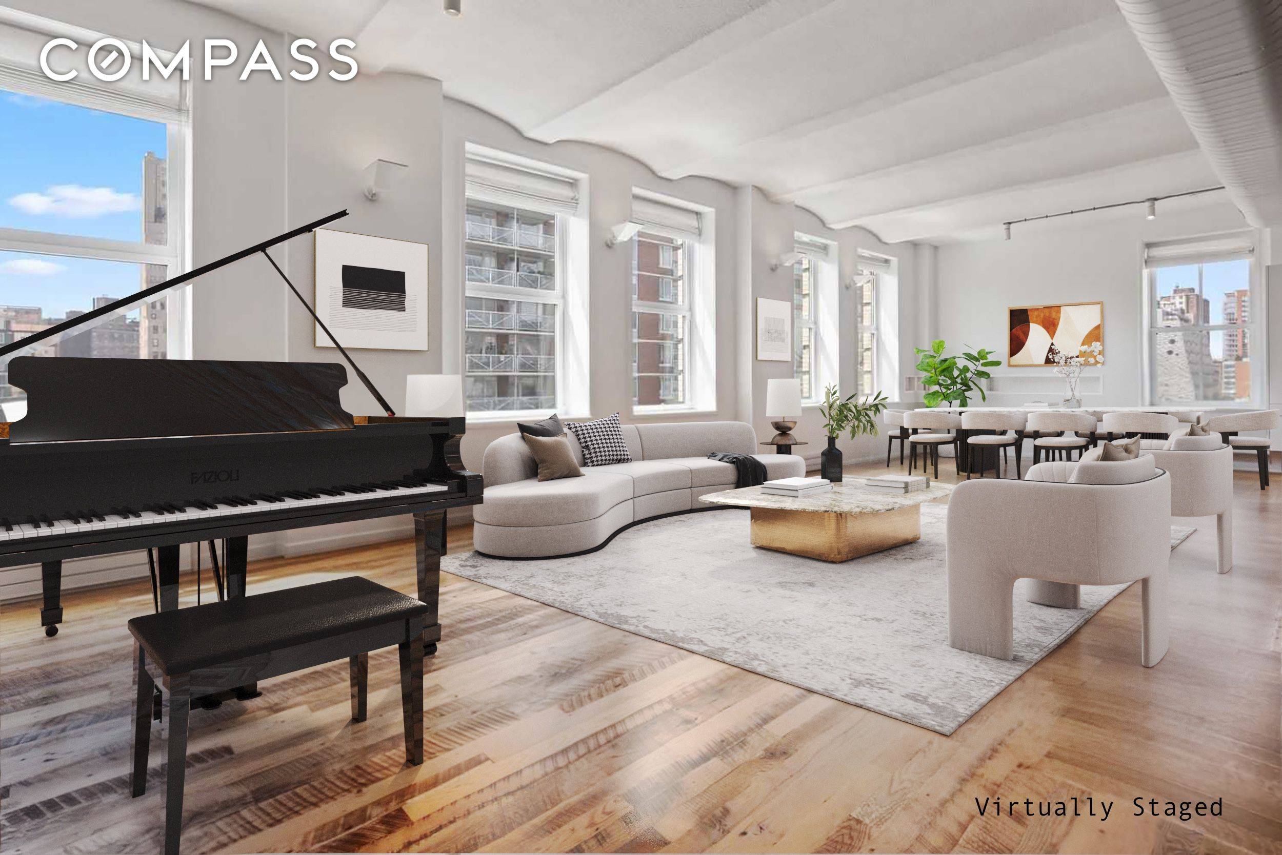 A sophisticated balance of industrial chic and colors encapsulate this powerfully unique residence, brought to life by TOLA Architects and Blankenship Design.