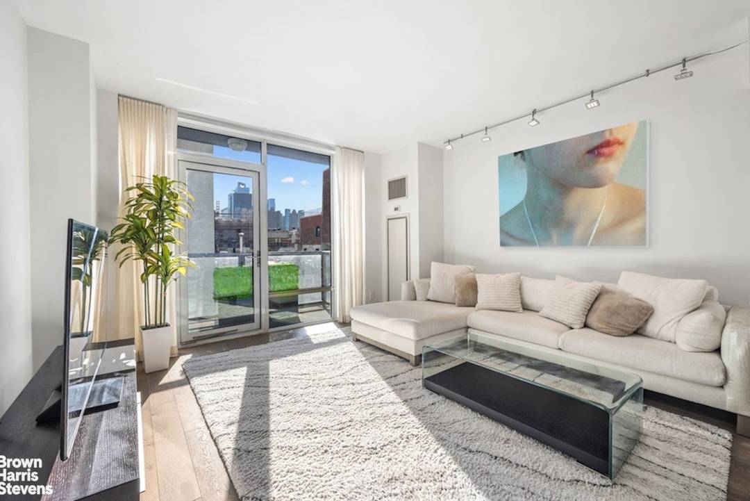 Two Bedroom Condo with Private Outdoor Space Close to Central Park Apartment 6J is a beautifully modern two bedroom residence located at 350 West 53rd Street.