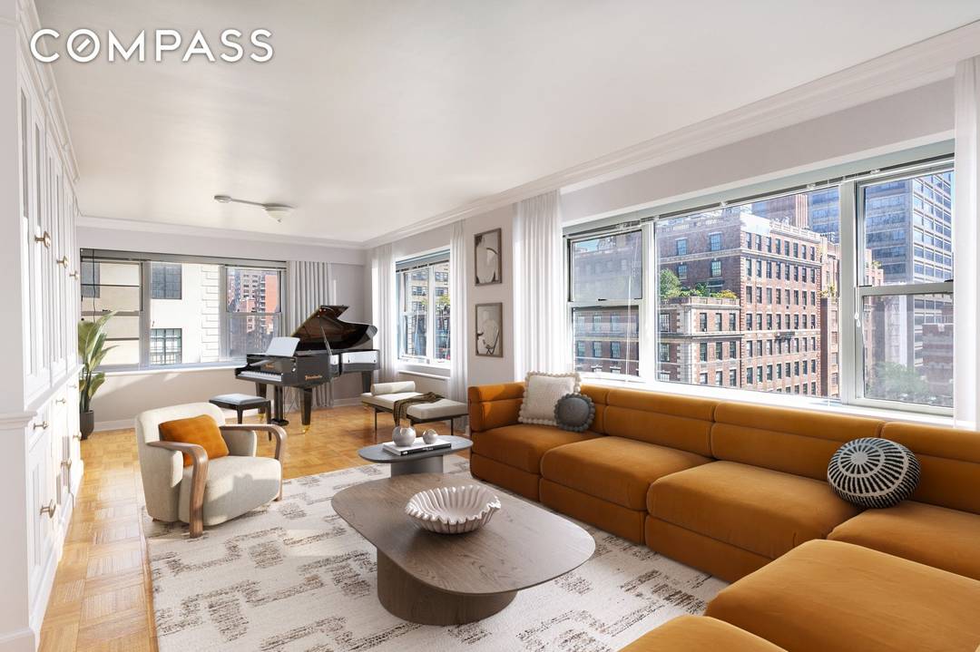 Bask in abundant sunlight and enjoy stunning Park Avenue views from this spacious corner unit on the 10th floor of one of the most desirable co op buildings on Park ...
