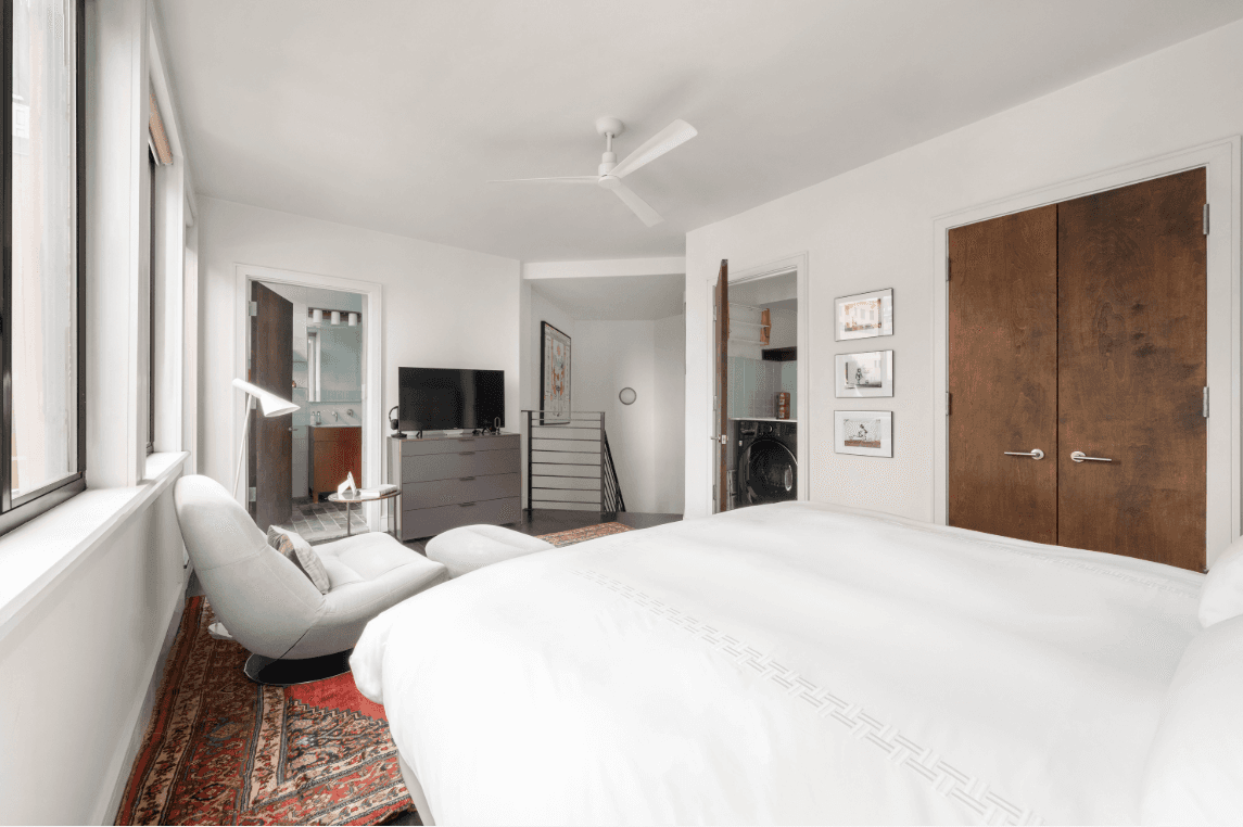 Fully Furnished 1 Bedroom Duplex with Two Private Terraces at The M at Beekman Welcome to The M at Beekman, a unique fusion of pre war charm and contemporary luxury ...