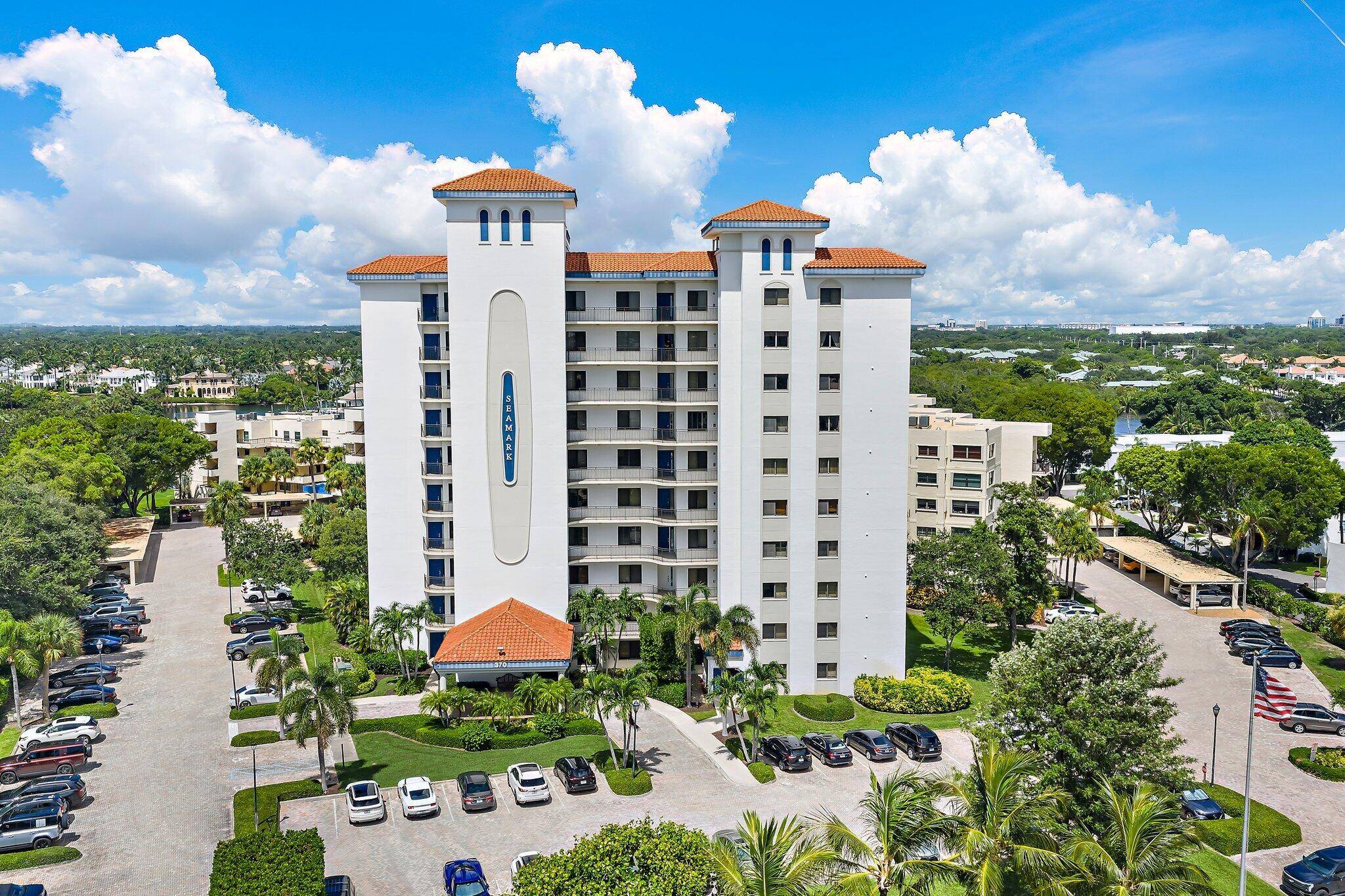 Experience elevated coastal living in this impeccably renovated waterfront residence at Seamark, North Palm Beach.