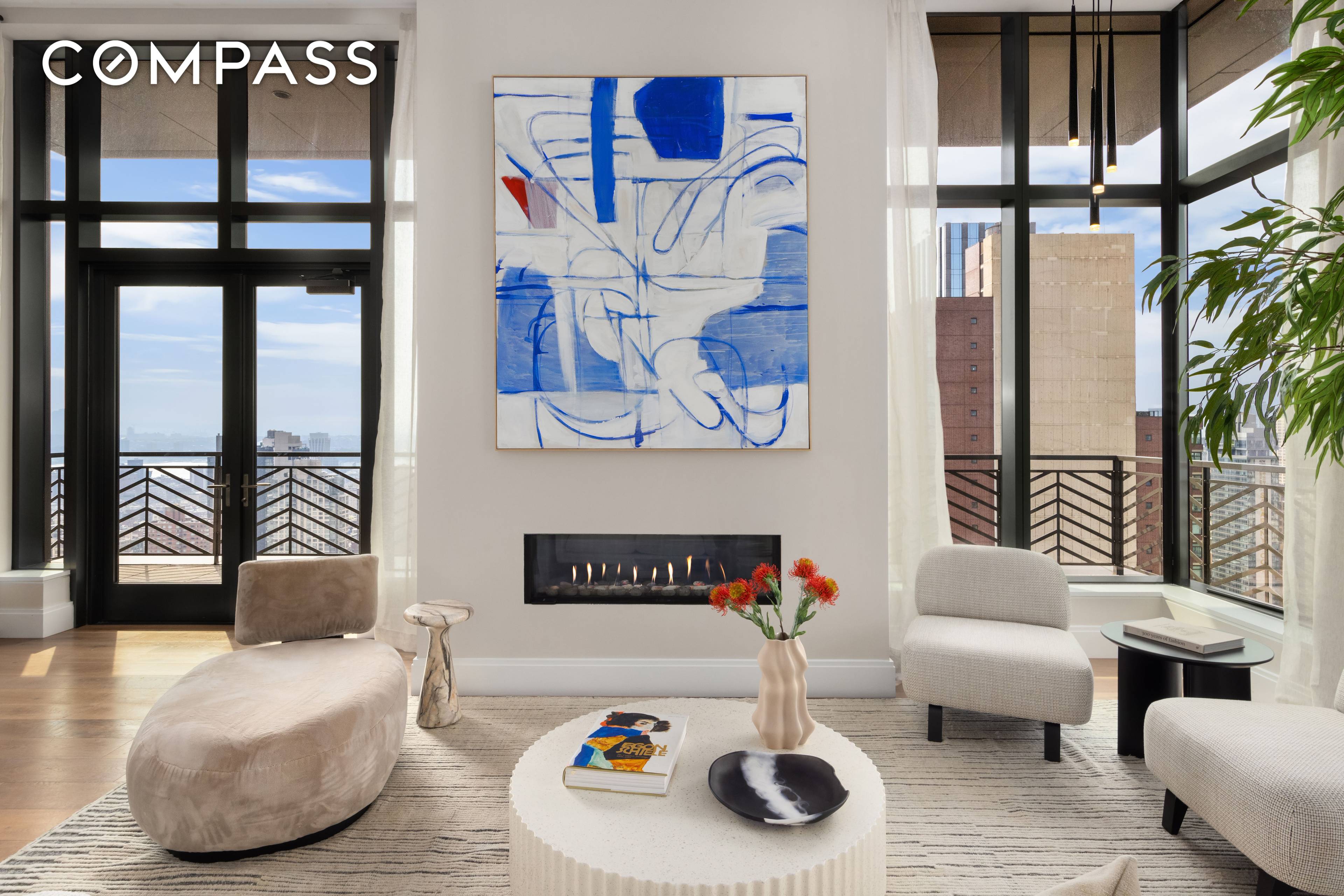 Indulge in NoMad luxury in this exceptional three bedroom, three bathroom penthouse duplex featuring magazine worthy designer interiors, breathtaking views and two levels of glorious outdoor space at Rose Hill ...