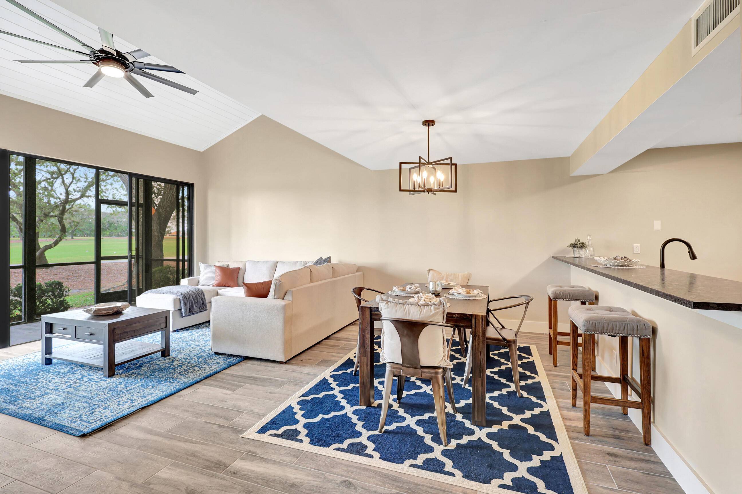 This turnkey gorgeous and completely remodeled and fully furnished, 2 bedroom, 2 bathroom, 1 car garage villa is located in the Patio Homes of PGA National community in Palm Beach ...