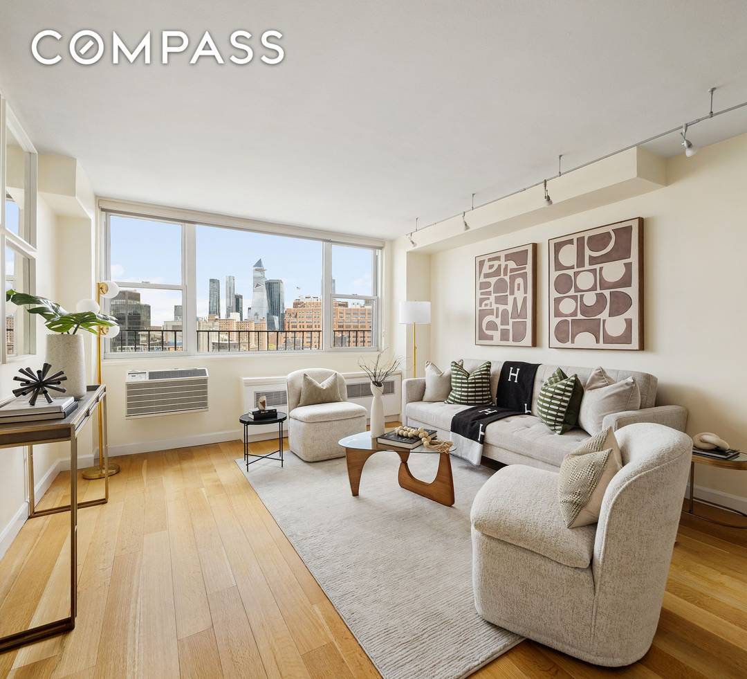 Standout WV One Bedroom with Epic Views Perched high above the West Village on the 19th floor, this one bedroom offers sweeping, open vistas of historic Meatpacking District with engaging ...