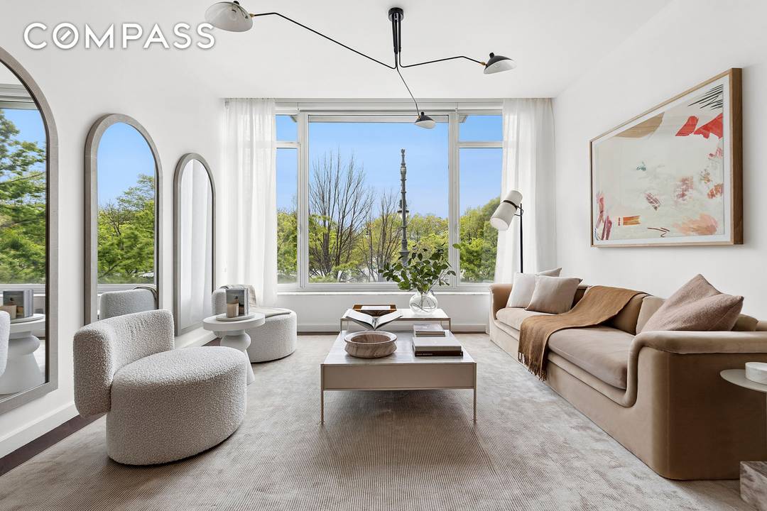 Perfectly positioned just at the tree line, this expansive two bedroom, two and a half bathroom West Village residence offers over 1, 600 square feet of effortless living.