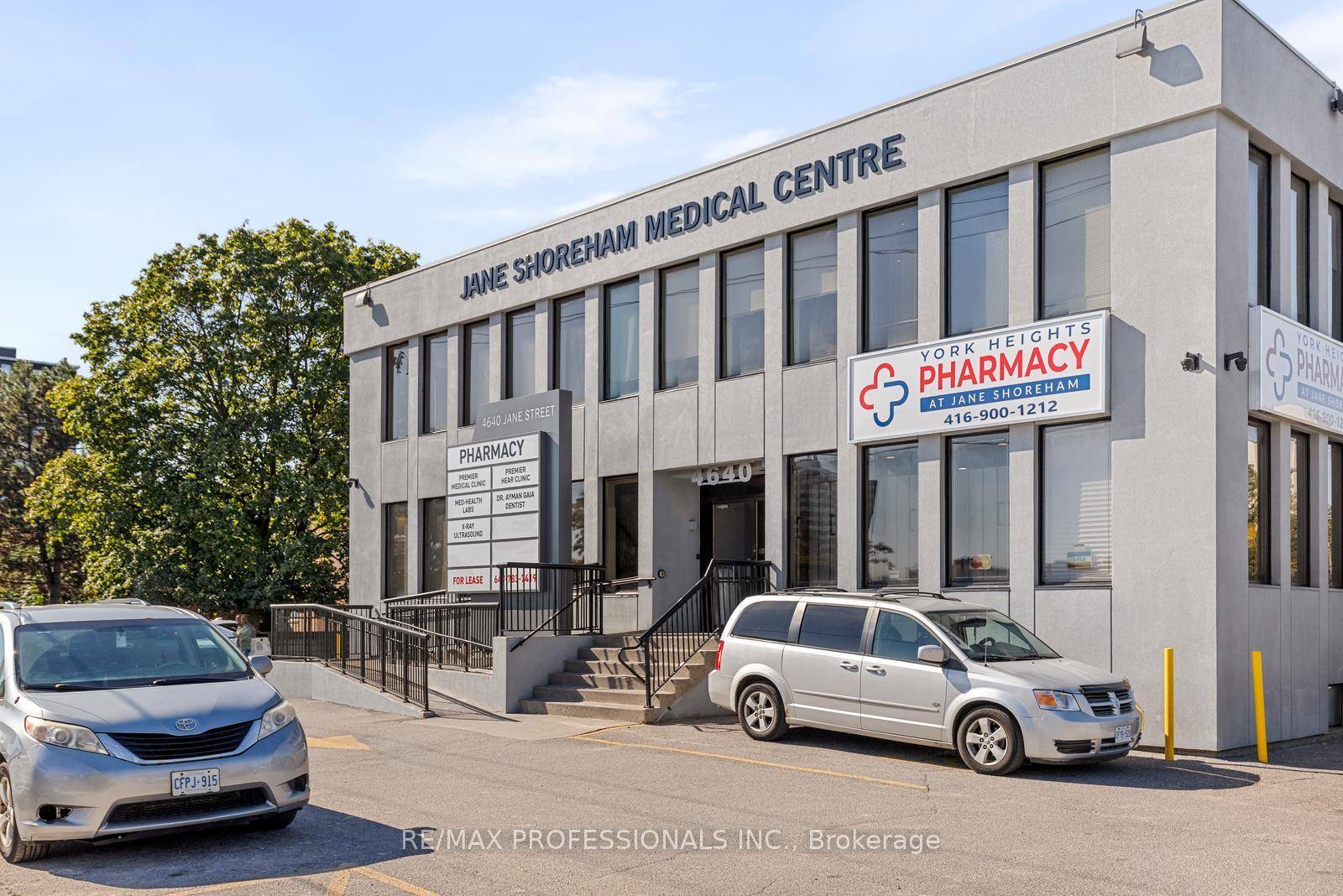 Newly renovated building inside and out with new signage.