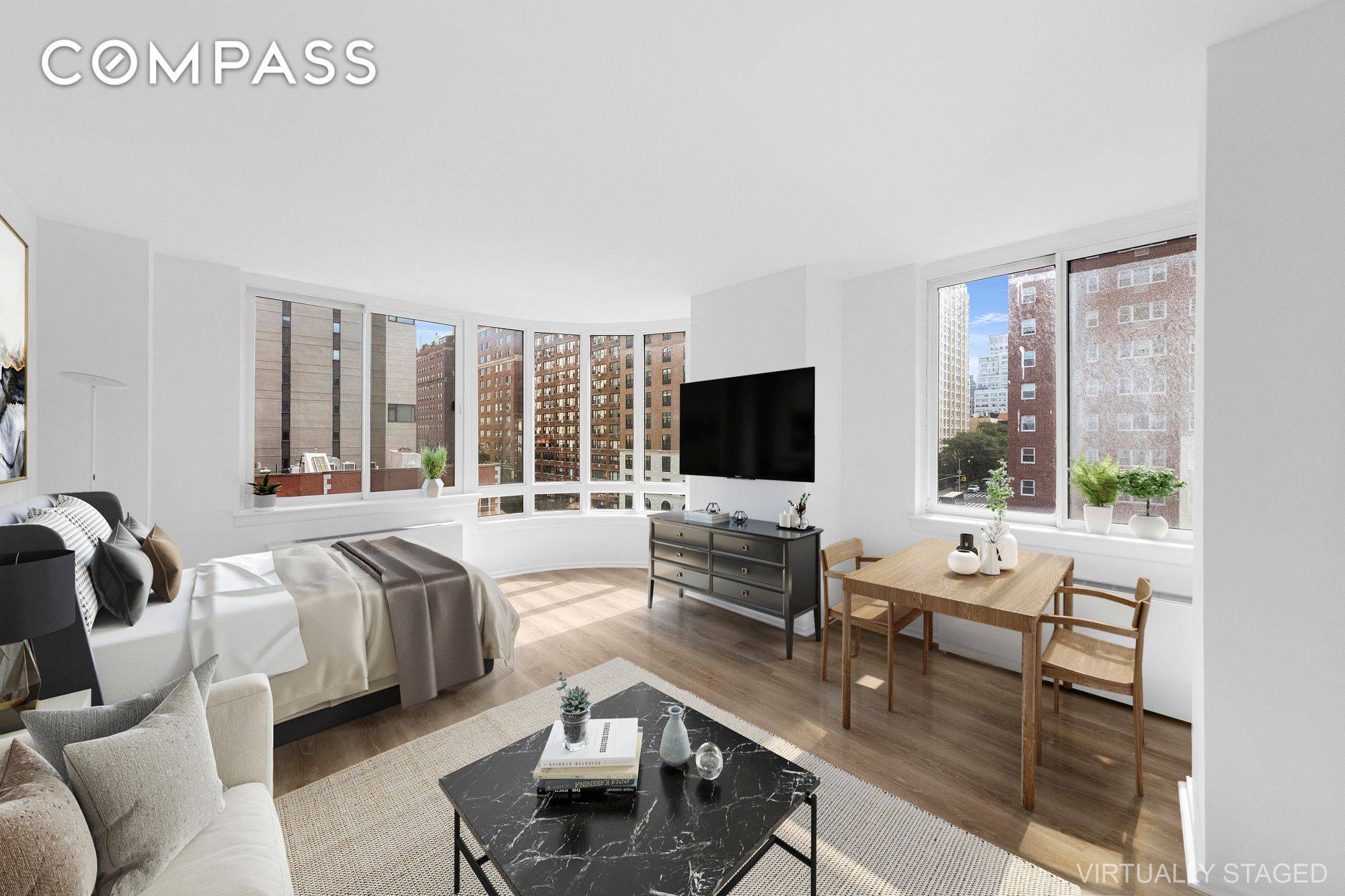 Welcome to this super bright studio in the full service Channel Club Condominium.