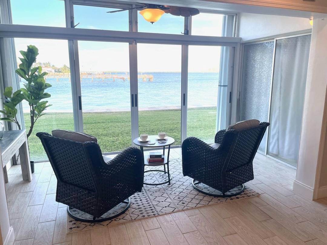 Waterfront Living at Its Finest Ground Floor 2 Bed 2 Bath Condo !