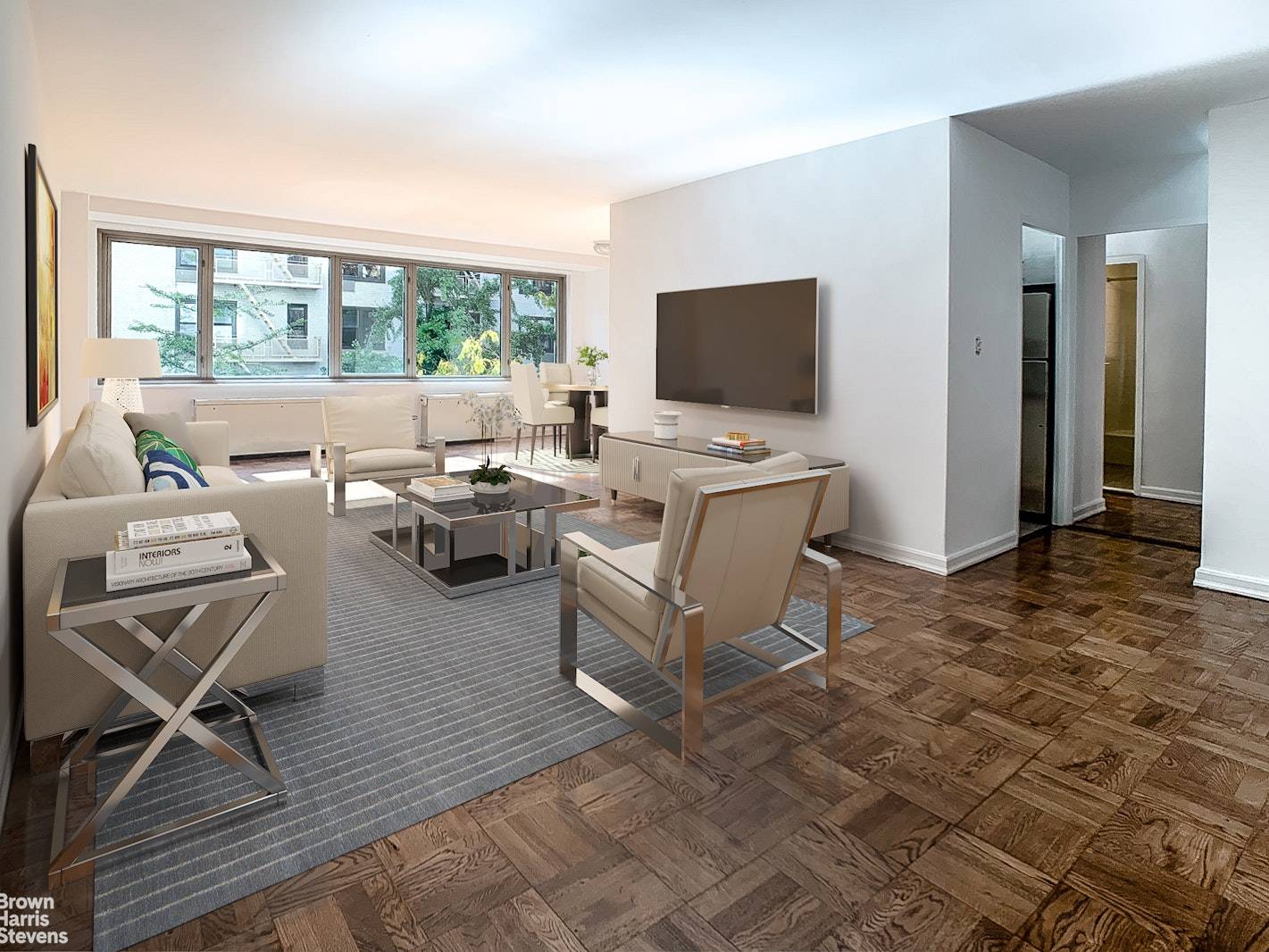 Just listed, large 3BR, 2BA apartment that was recently renovated.