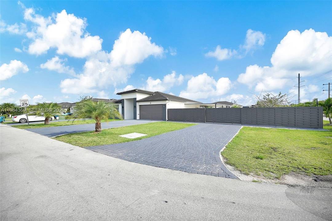 Modern luxury home, completely new and remodeled, situated on half an acre of private land.