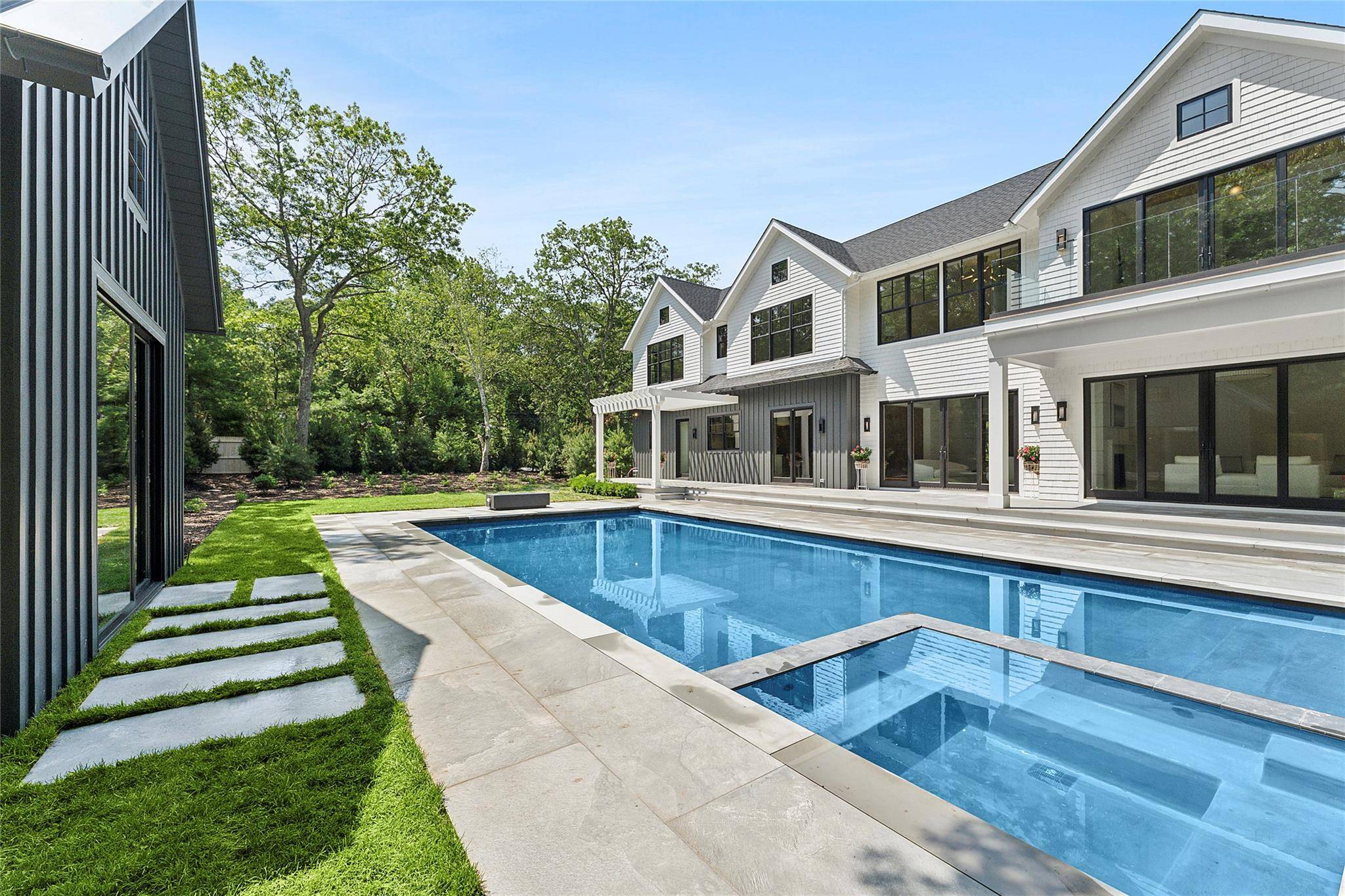 Nestled in the heart of Sag Harbor, this stunning 6, 631sq.