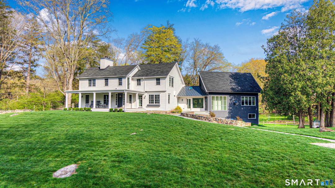 A thoughtfully restored 2012 2017 post and beam colonial is perched on a scenic rise with panoramic views of meticulously maintained grounds, combining timeless elegance with high performance modern comfort ...