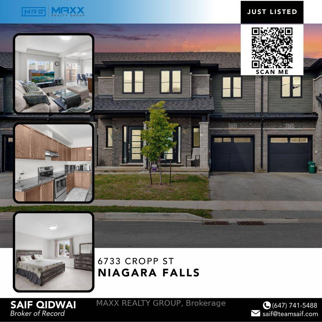 A Beautiful 2 Stories Freehold Town Home with Modern Contemporary Exterior Located At New Planned Community Connected To Everything In Niagara Falls.