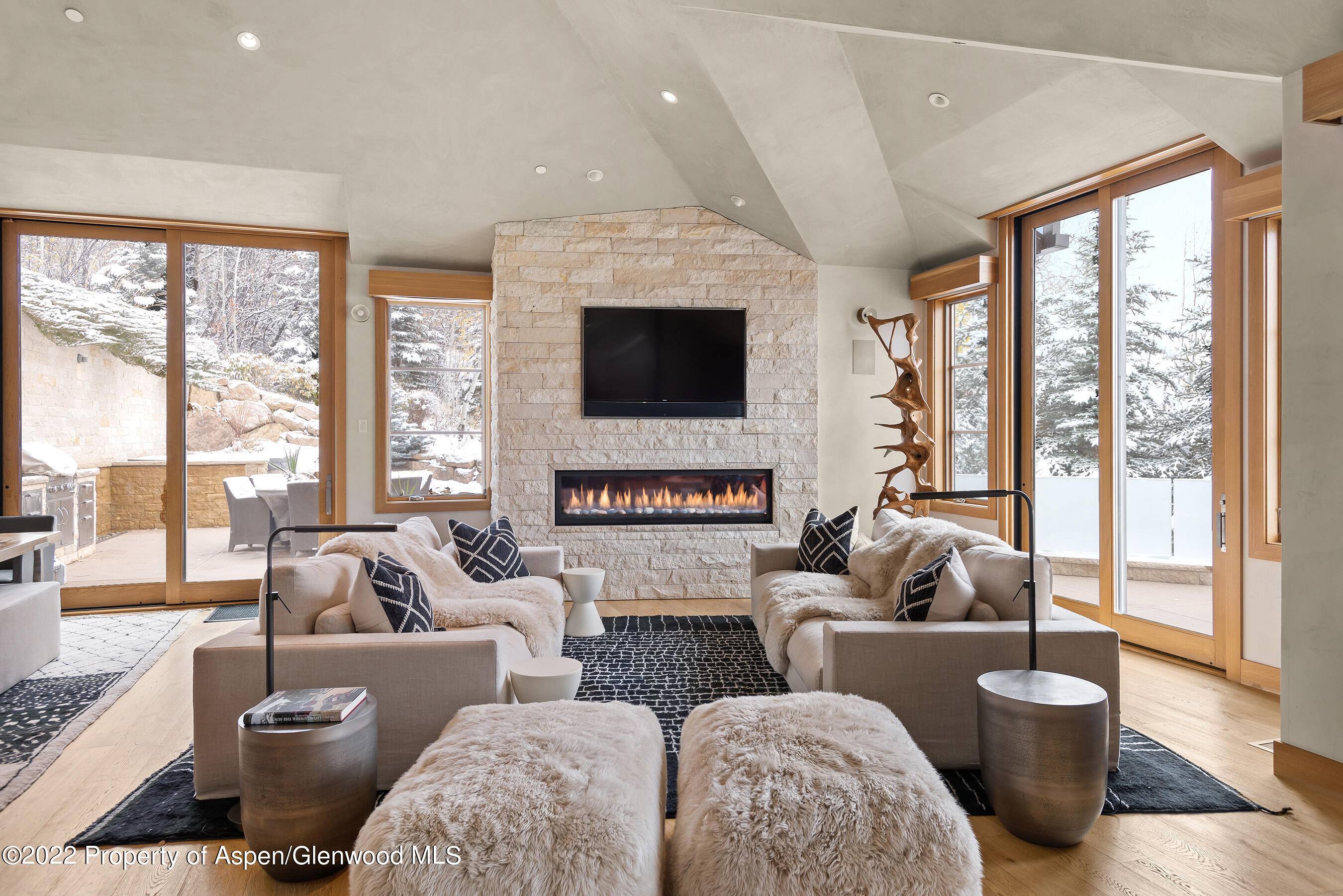A stunning contemporary home in the Knollwood enclave of East Aspen.