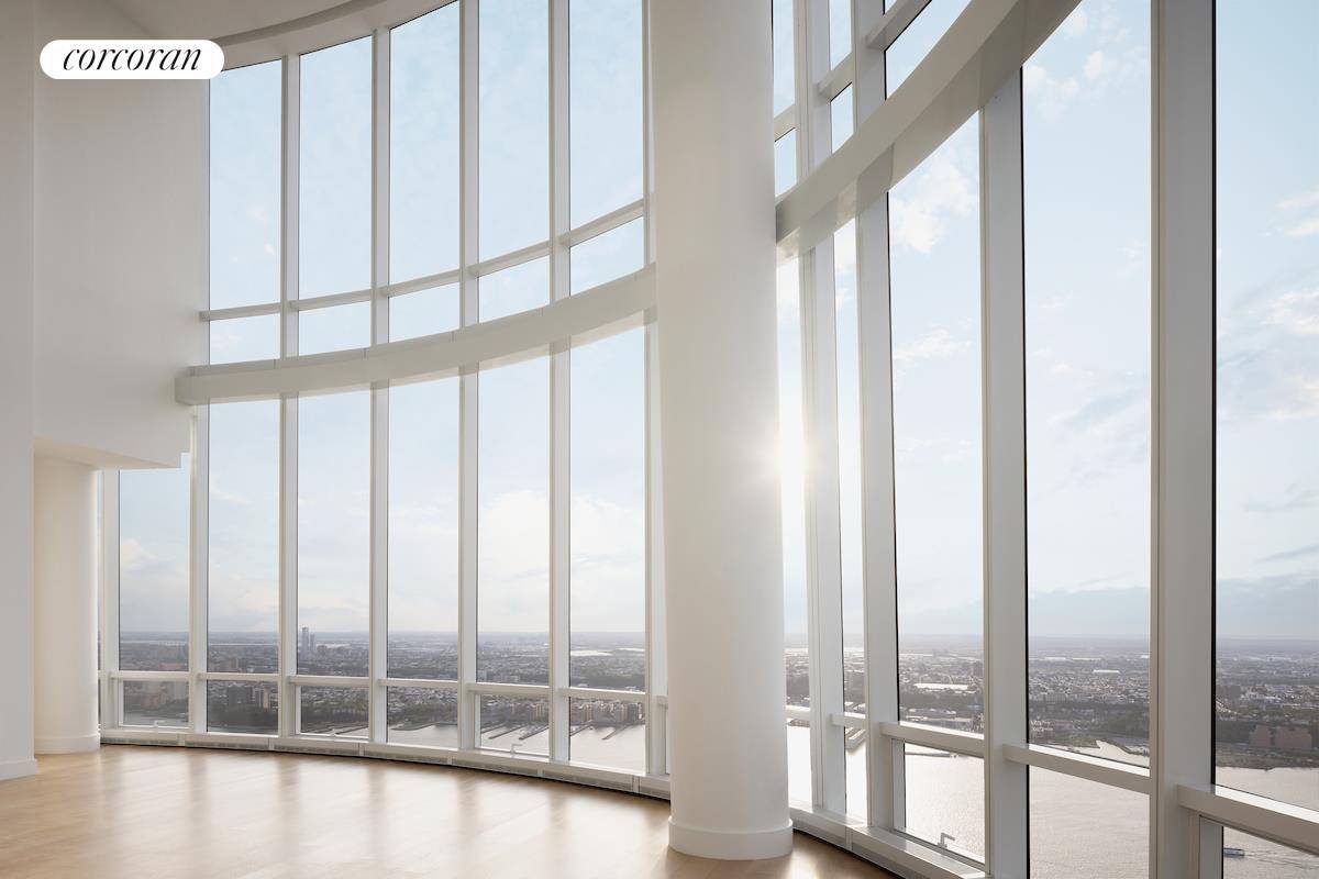 DOUBLE HEIGHT DRAMA WITH SWEEPING VIEWS OF THE HUDSON RIVER FROM EVERY ROOM.