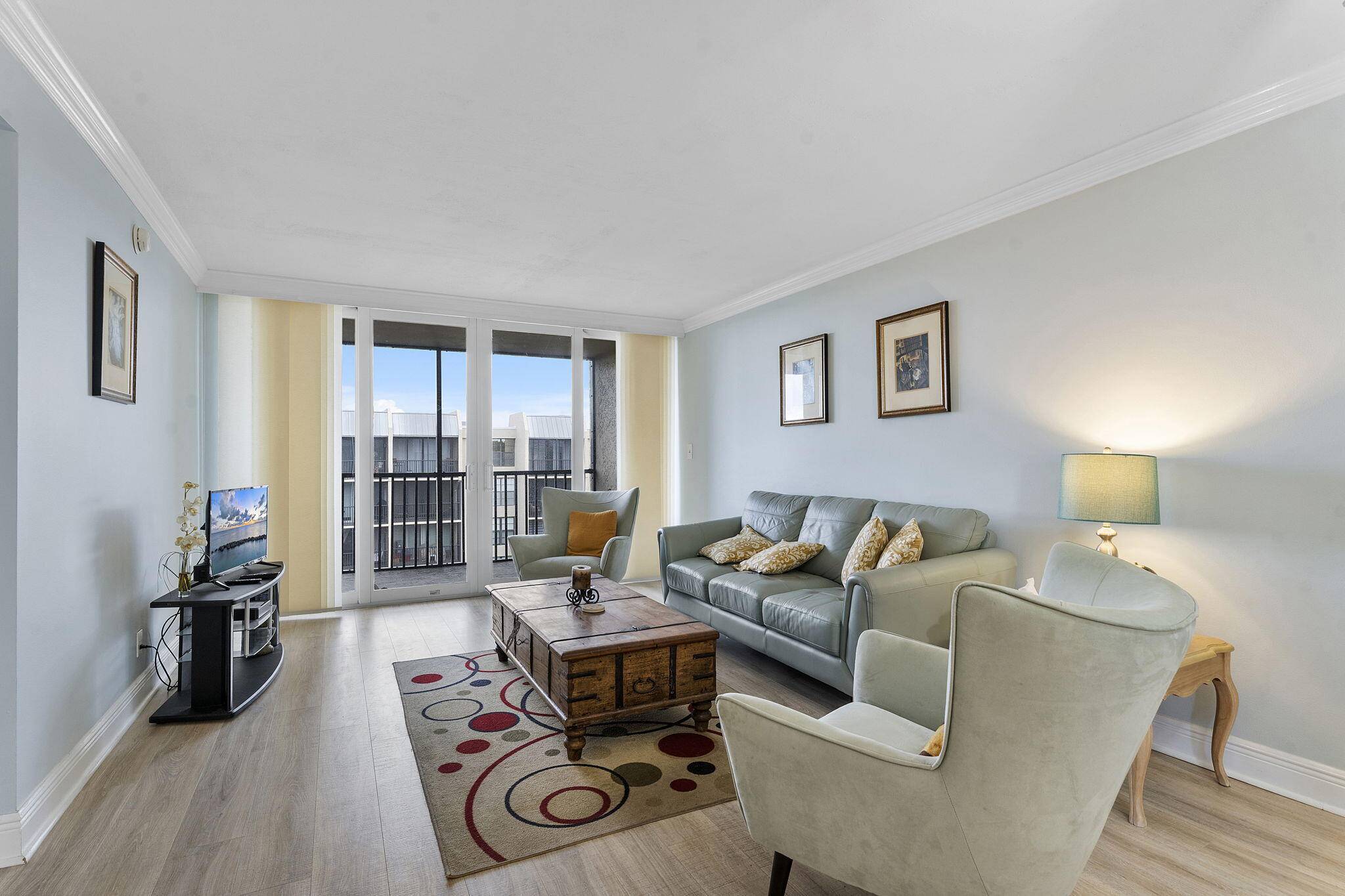 Check out this top floor corner penthouse with stunning water views in desirable Boca Bayou !