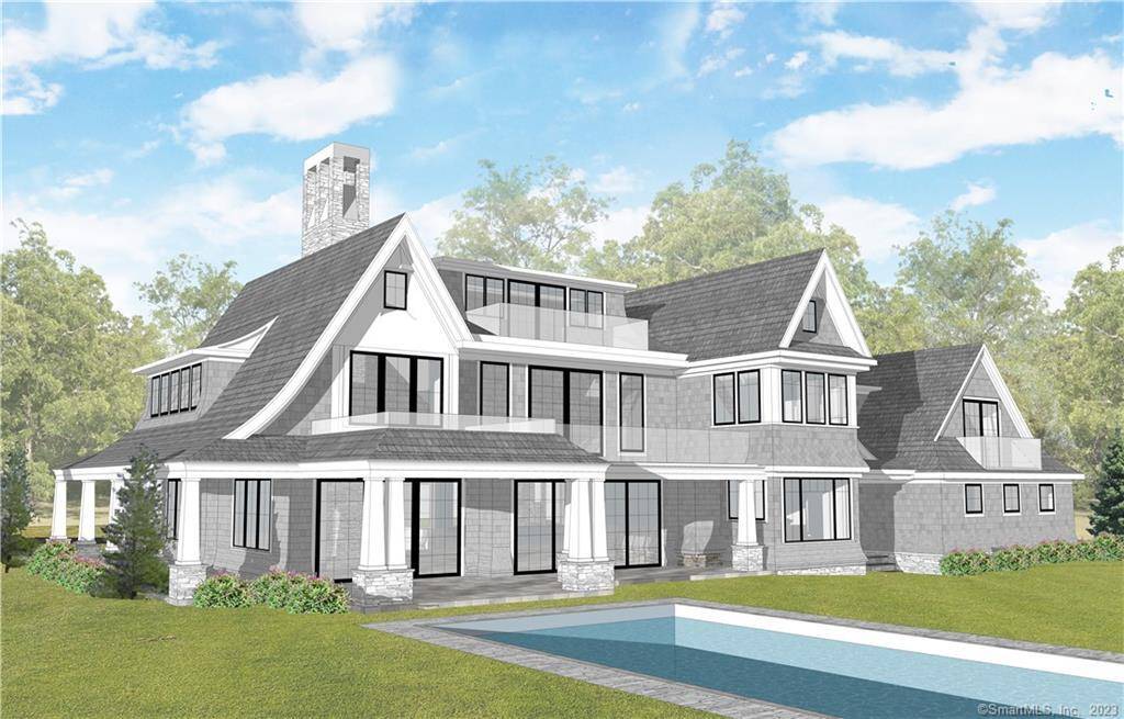 Stunning proposed new transitional home nestled on 2.