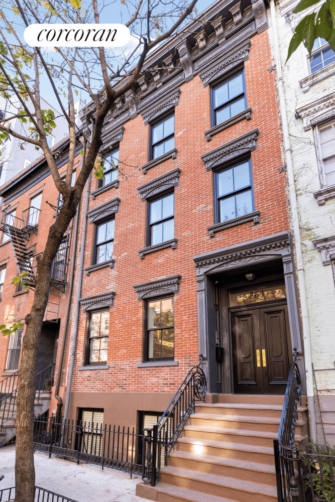 The penthouse triplex at 264 East 7th Street is a stunning example of perfectly restored turn of the century townhouse flooded with light from Northern and Southern exposures.