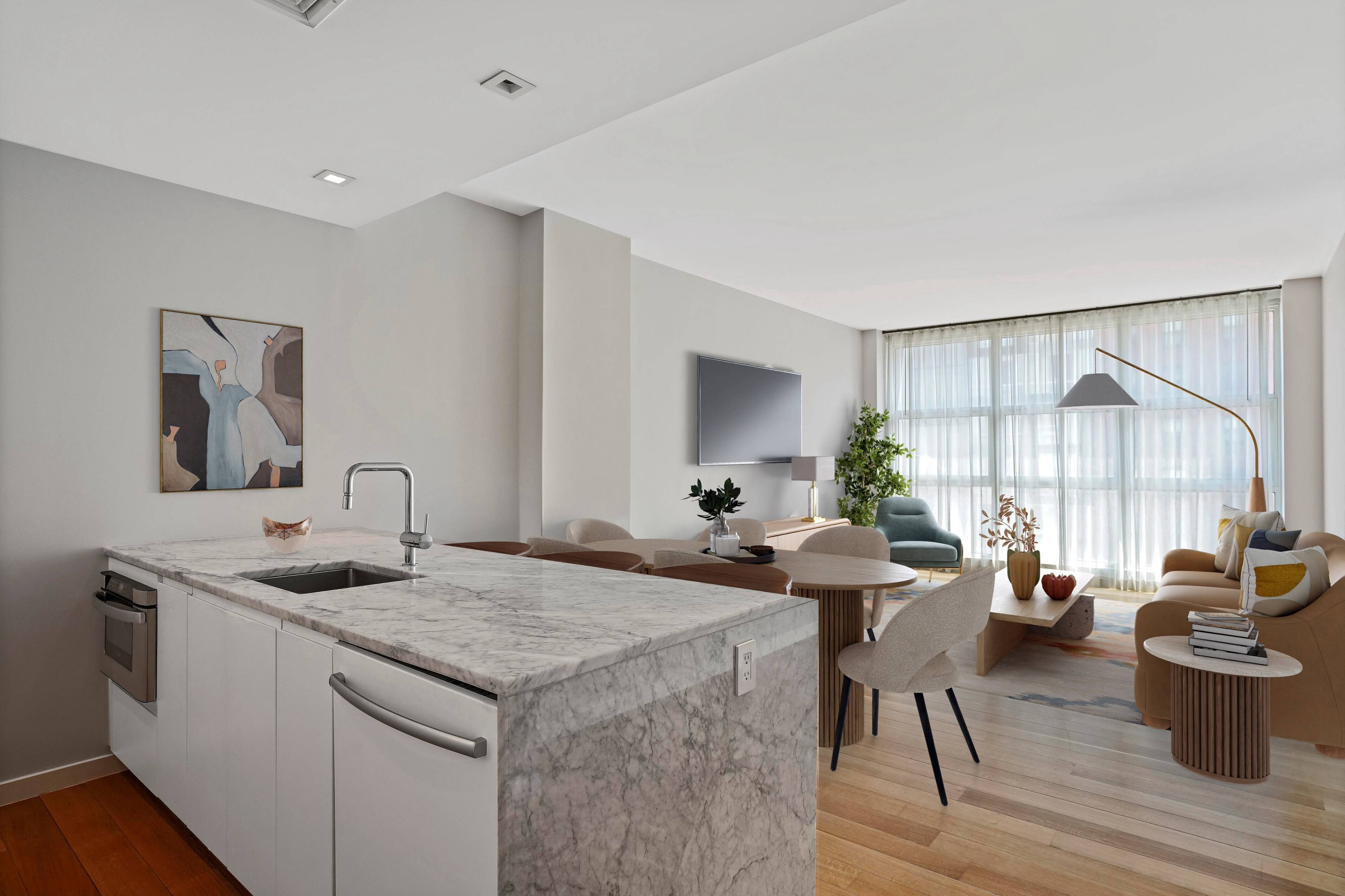 Modern Elegance with a Rare Private Terrace in Prime Downtown Nestled where SoHo meets NoLiTa, this beautifully curated 2 bedroom, 2.