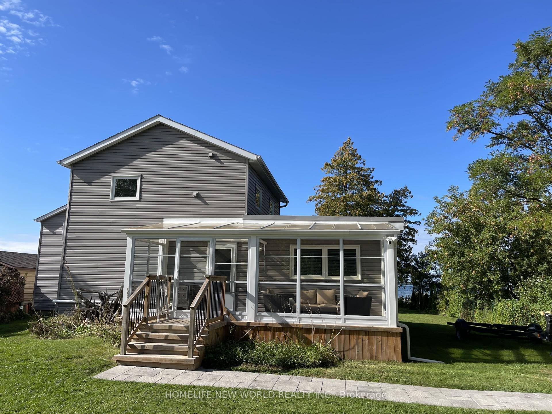 Rare Opportunity To Own A Bright And Sun Filled Dream Home With 90 Feet Direct Water frontage of Lake Simcoe !